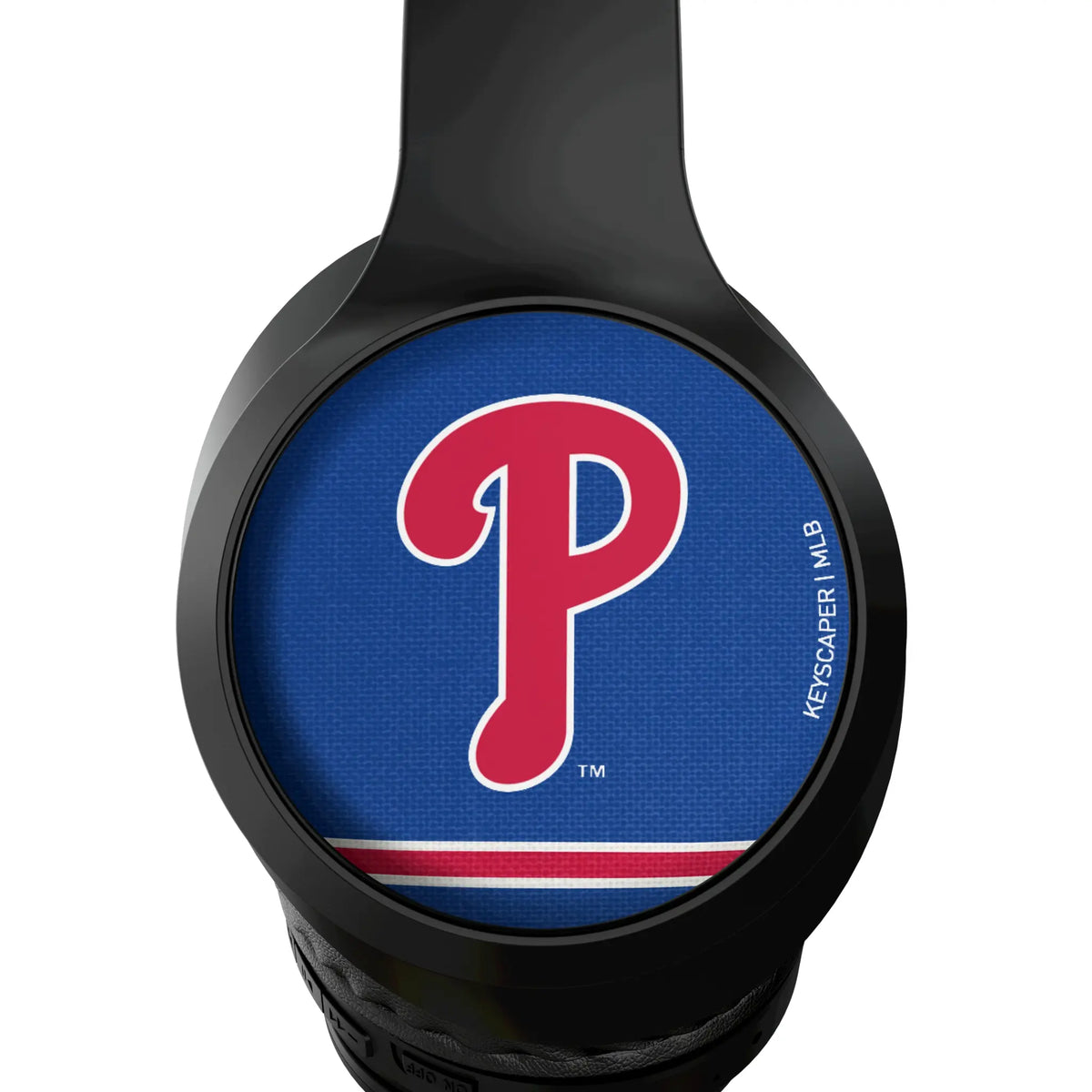 Philadelphia Phillies Stripe Wireless Over-Ear Headphones With Case - Detail