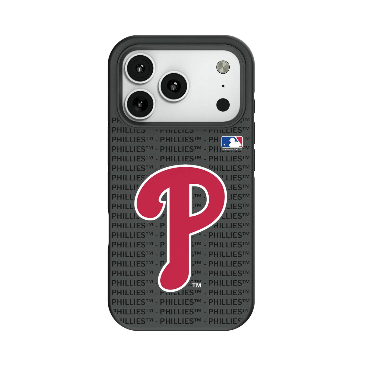 Philadelphia Phillies Text Backdrop Bump Phone Case for Apple iPhone