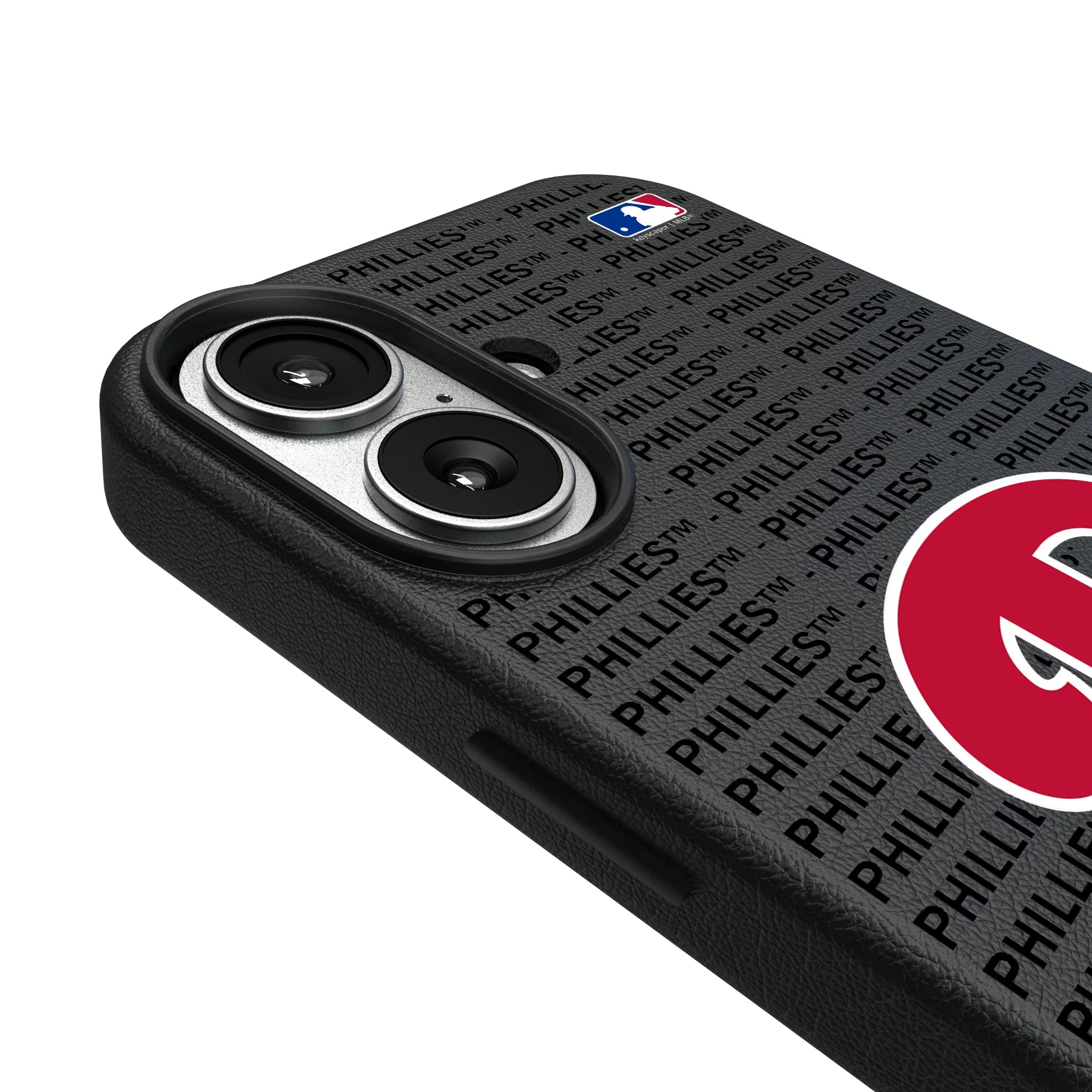 Philadelphia Phillies Text Backdrop iPhone MagSafe Compatible Phone Case for Apple iPhone - Detail#Device_iPhone 17