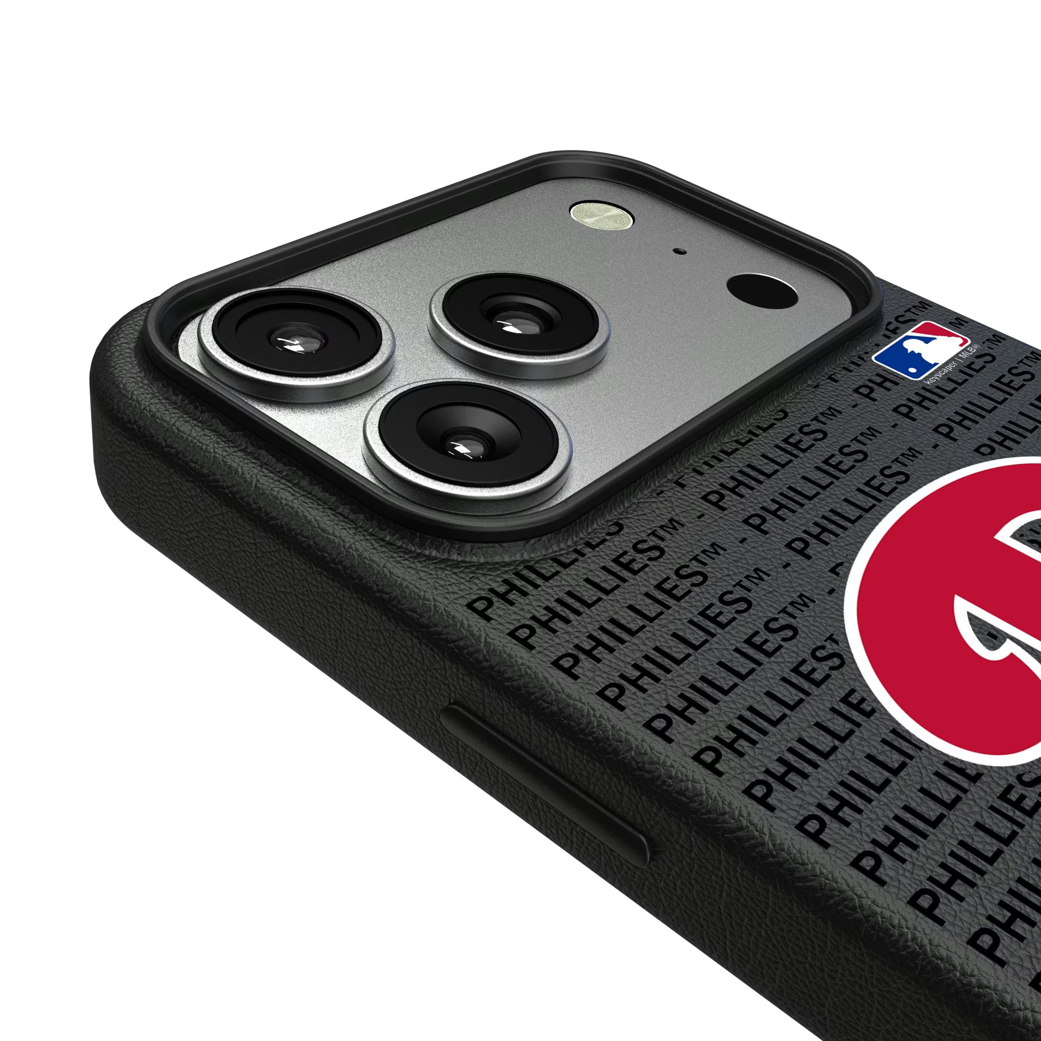 Philadelphia Phillies Text Backdrop iPhone MagSafe Compatible Phone Case for Apple iPhone - Detail#Device_iPhone 17 Pro