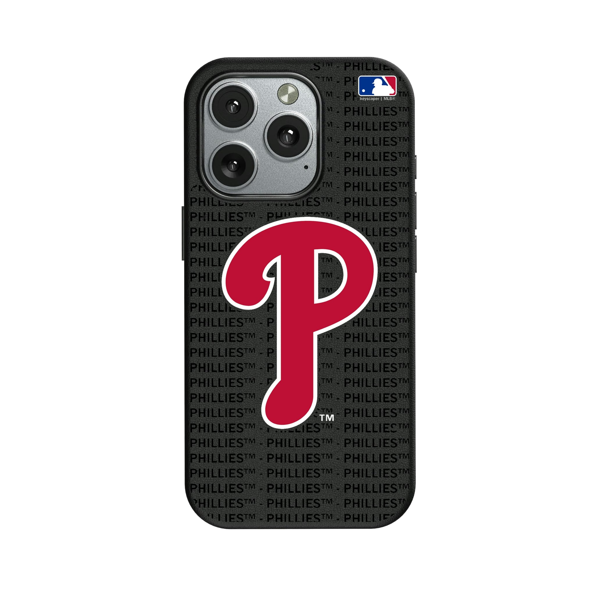 Philadelphia Phillies Text Backdrop iPhone MagSafe Compatible Phone Case for Apple iPhone