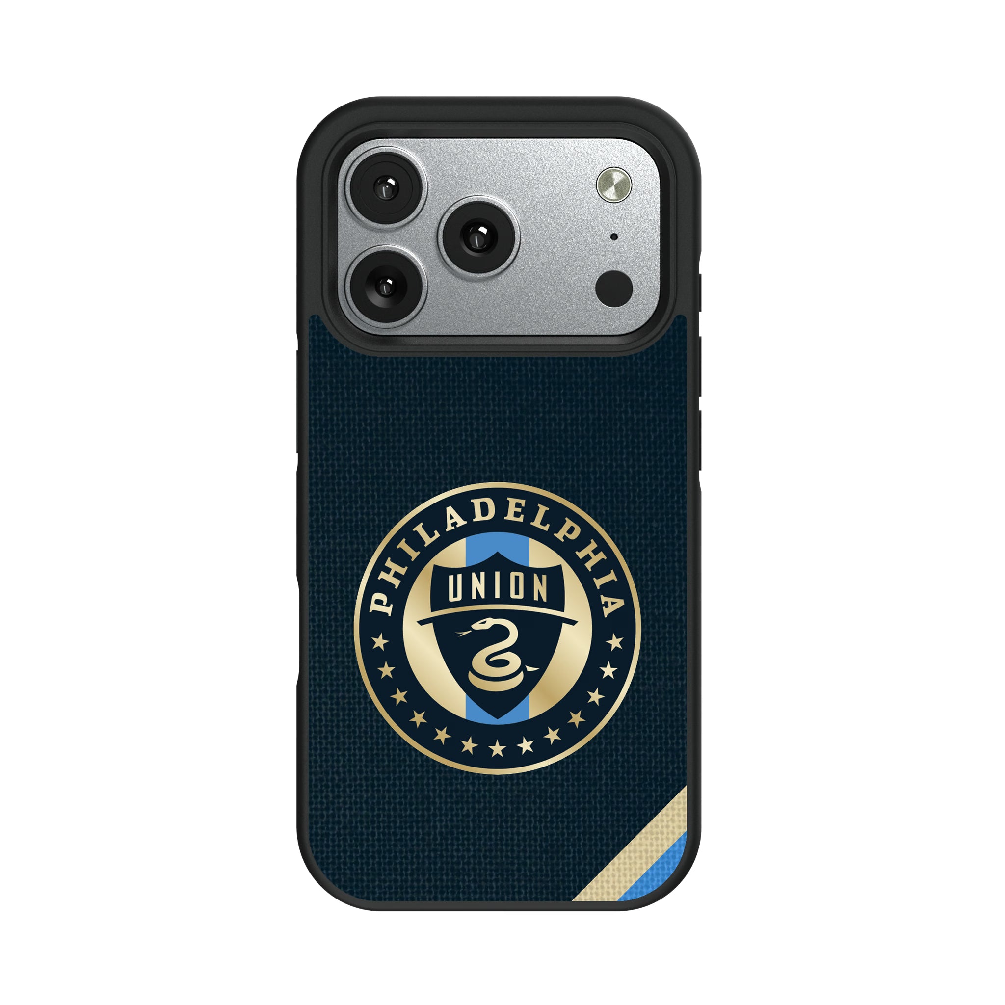Philadelphia Union Diagonal Stripe iPhone Bump Phone Case for Apple iPhone#Device_iPhone 17 Pro