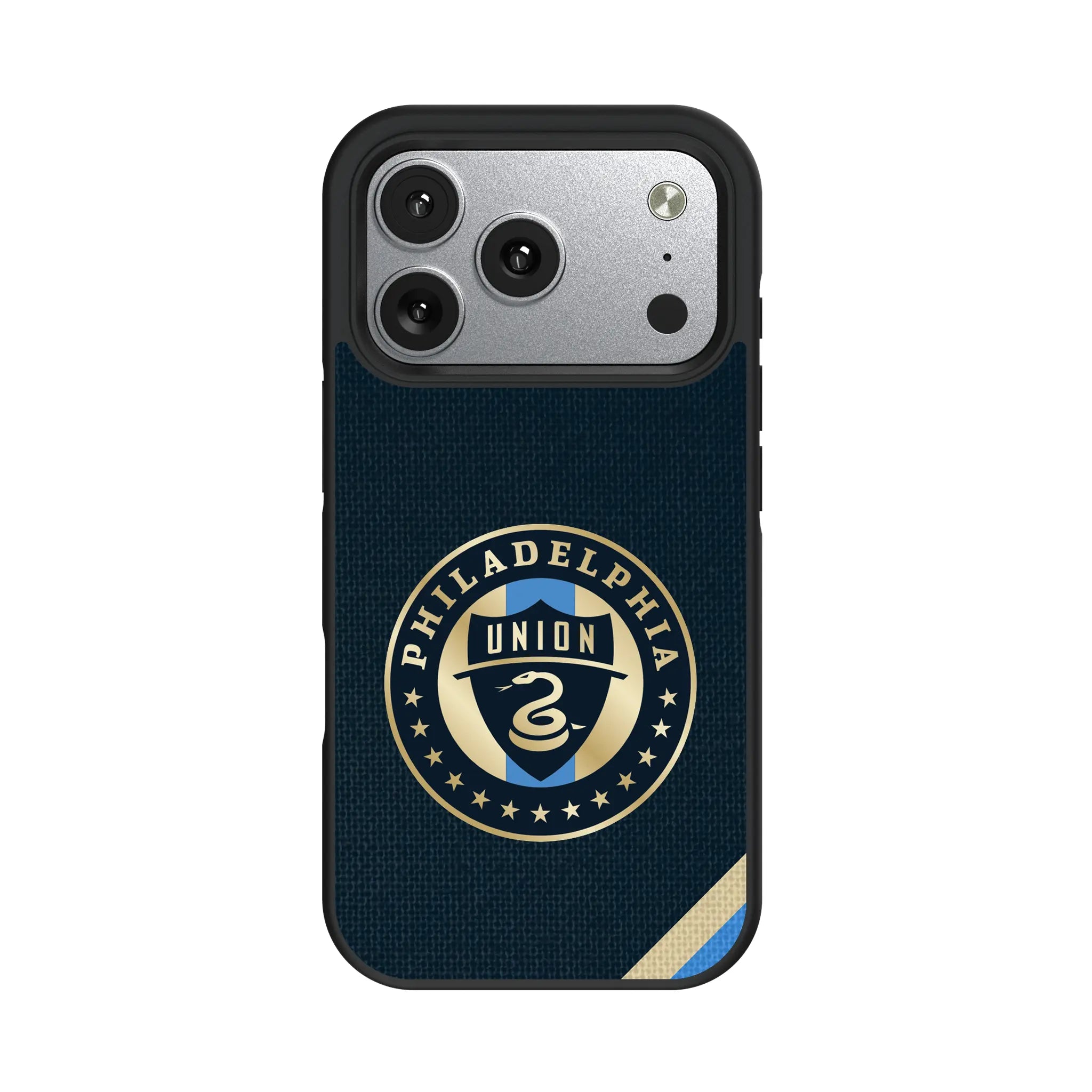 Philadelphia Union Diagonal Stripe iPhone Bump Phone Case for Apple iPhone#Device_iPhone 17 Pro