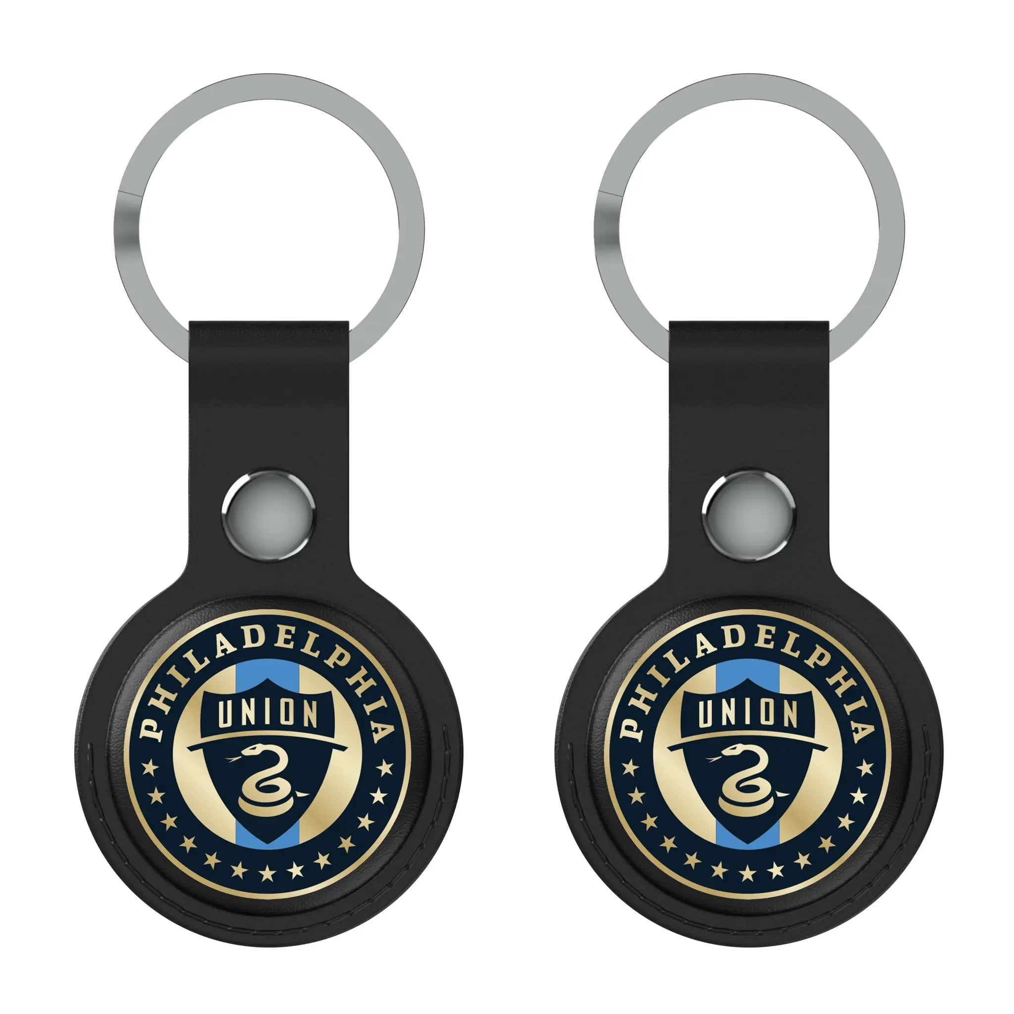 Philadelphia Union Insignia AirTag Black Airtag Holder 2-Pack