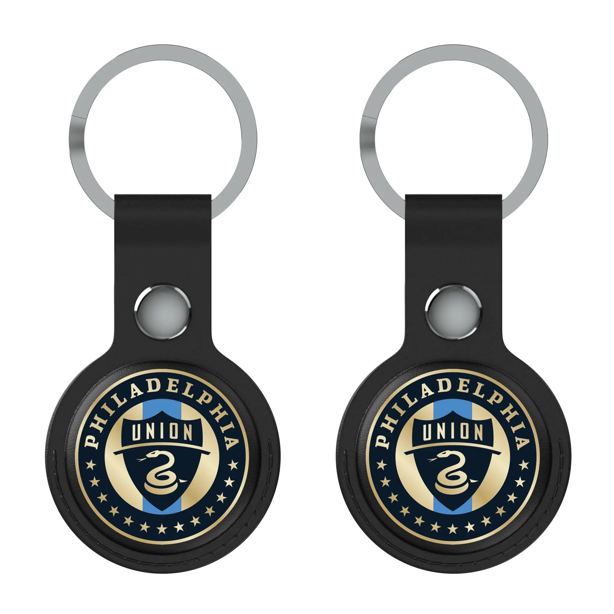 Philadelphia Union Insignia AirTag Black Airtag Holder 2-Pack