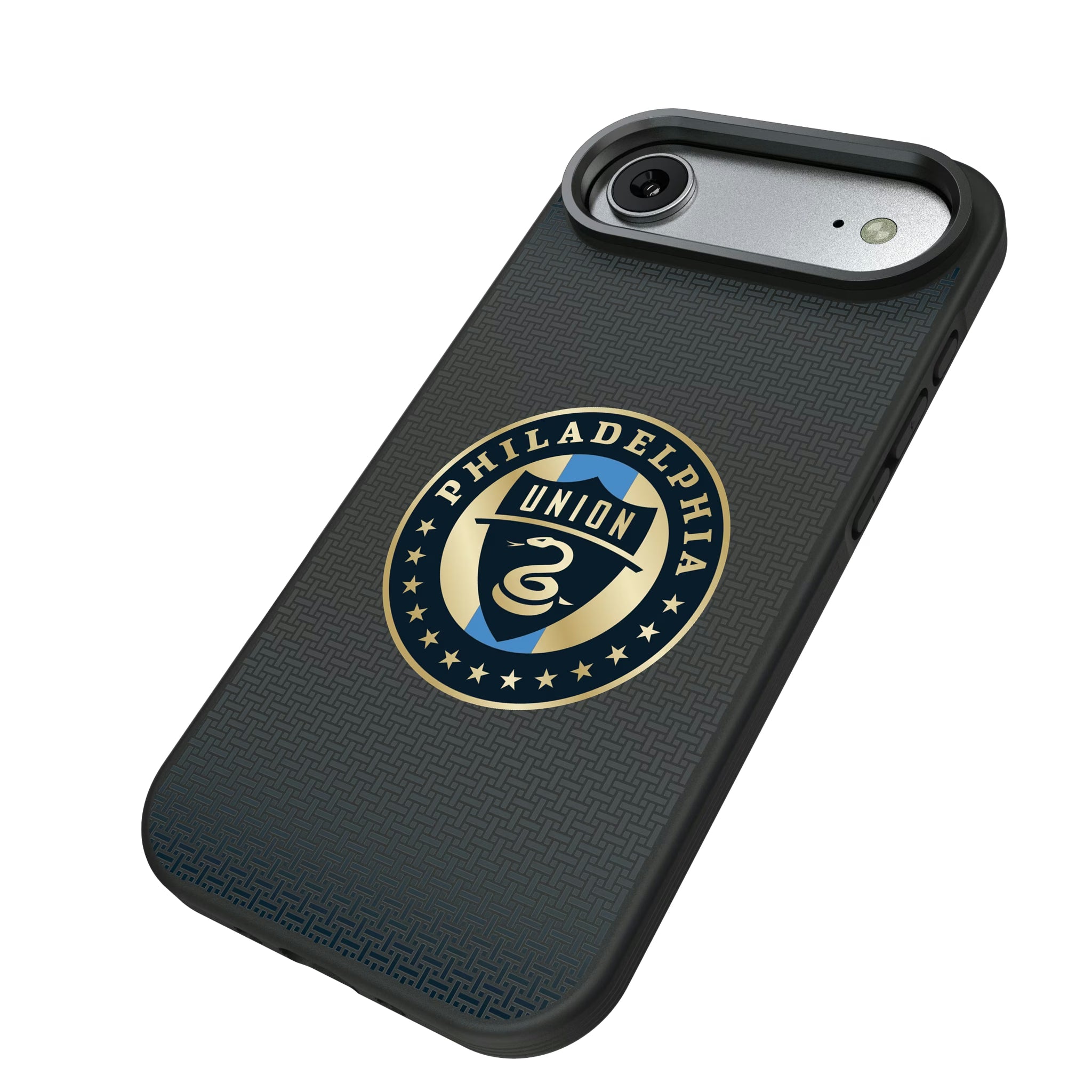 Philadelphia Union Linen iPhone Bump Phone Case for Apple iPhone - Isometric View#Device_iPhone Air