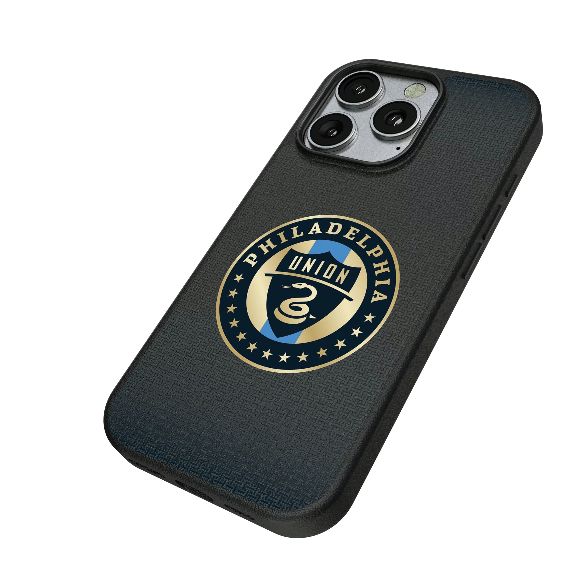 Philadelphia Union Linen iPhone MagSafe Compatible Phone Case for Apple iPhone - Isometric View