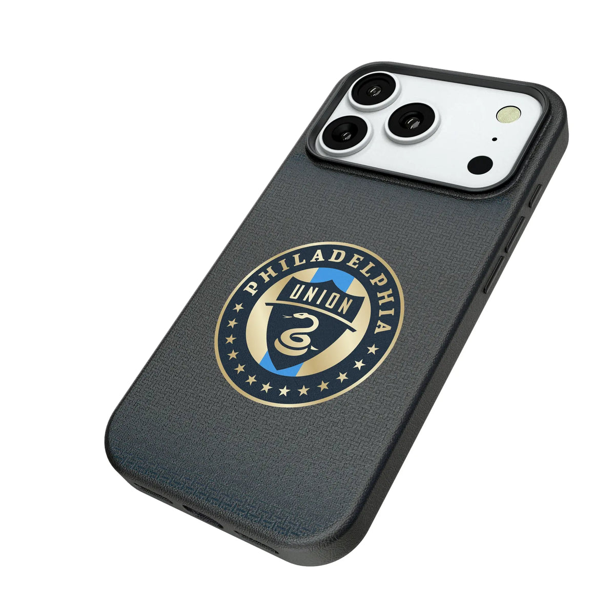 Philadelphia Union Linen iPhone MagSafe Compatible Phone Case for Apple iPhone - Isometric View#Device_iPhone 18 Pro