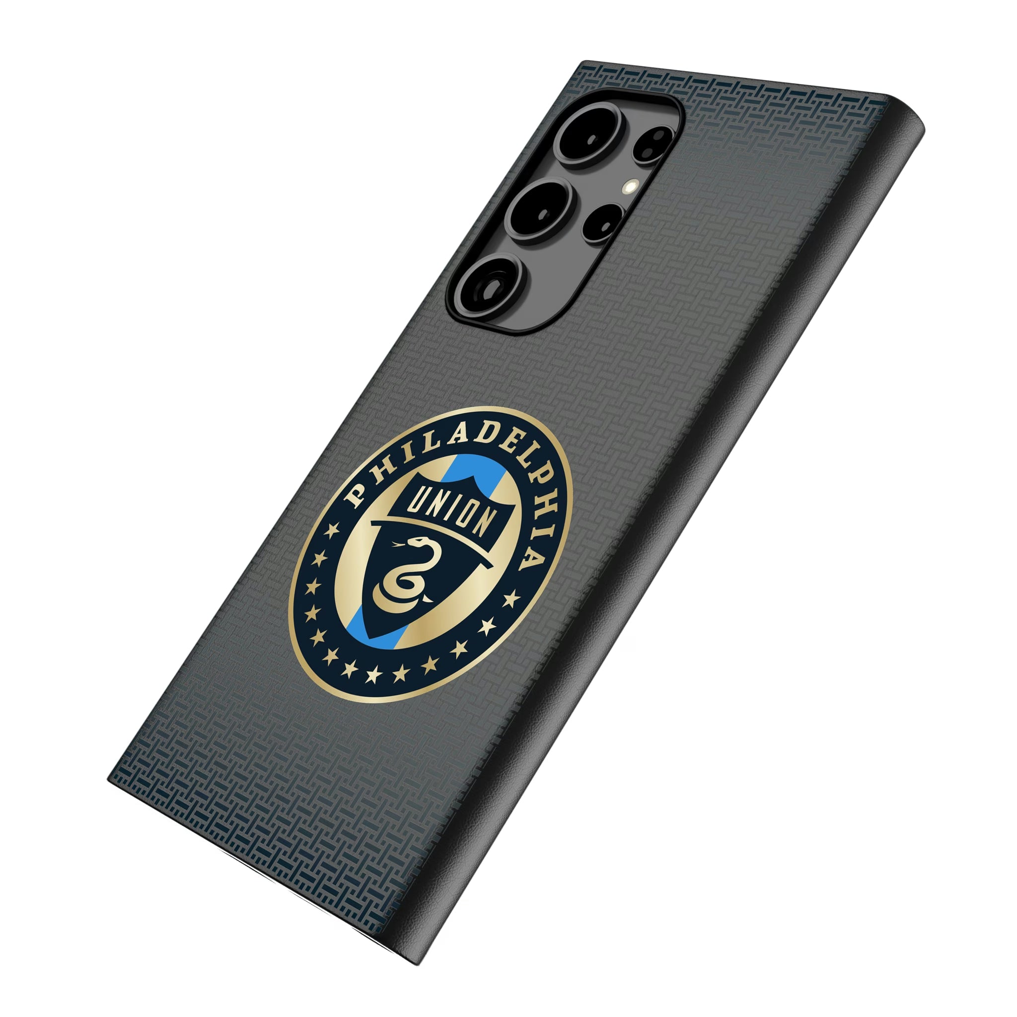 Philadelphia Union Linen Galaxy MagSafe Compatible Phone Case for Samsung Galaxy - Isometric View