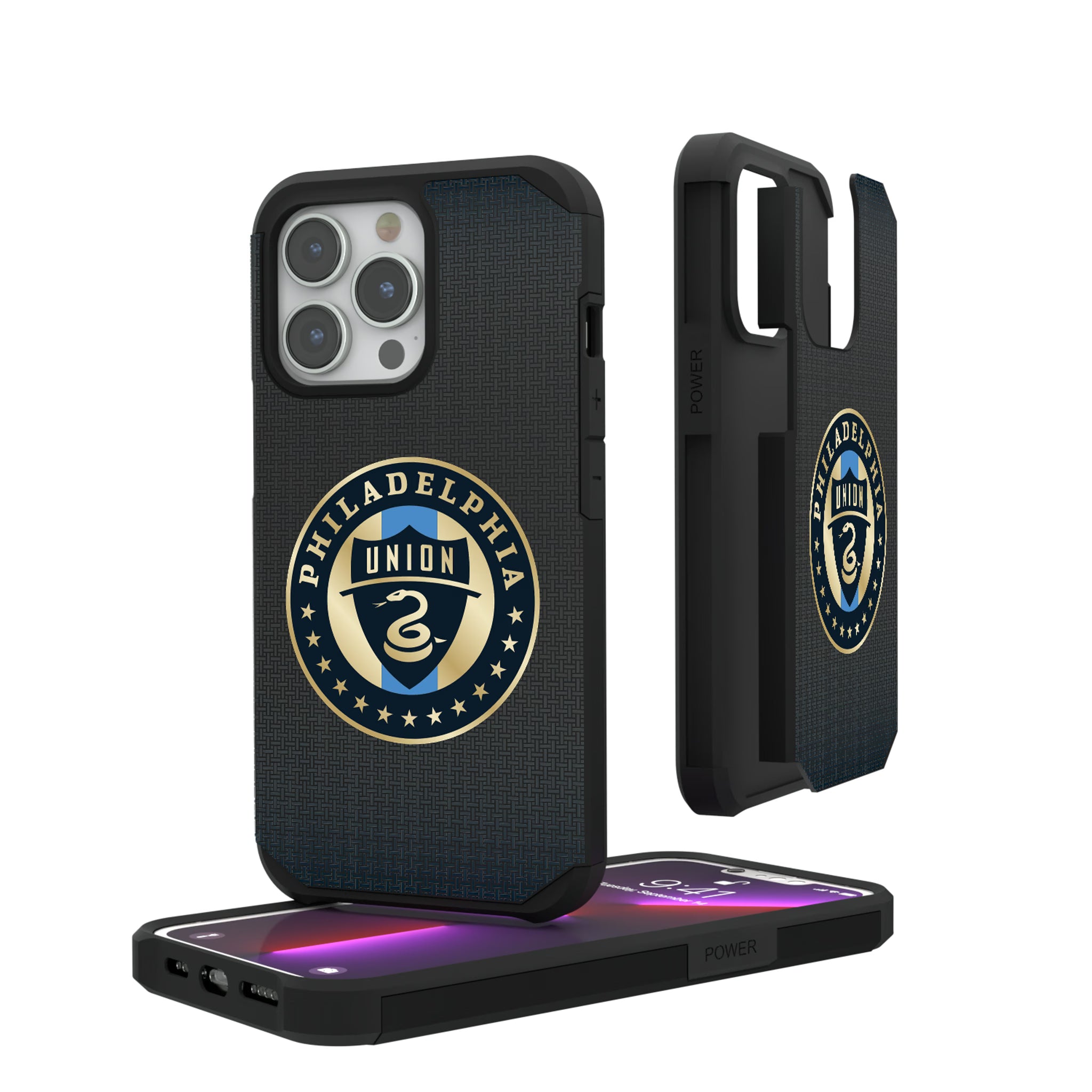 Philadelphia Union Linen iPhone Rugged Phone Case for Apple iPhone#Device_iPhone 13 Pro
