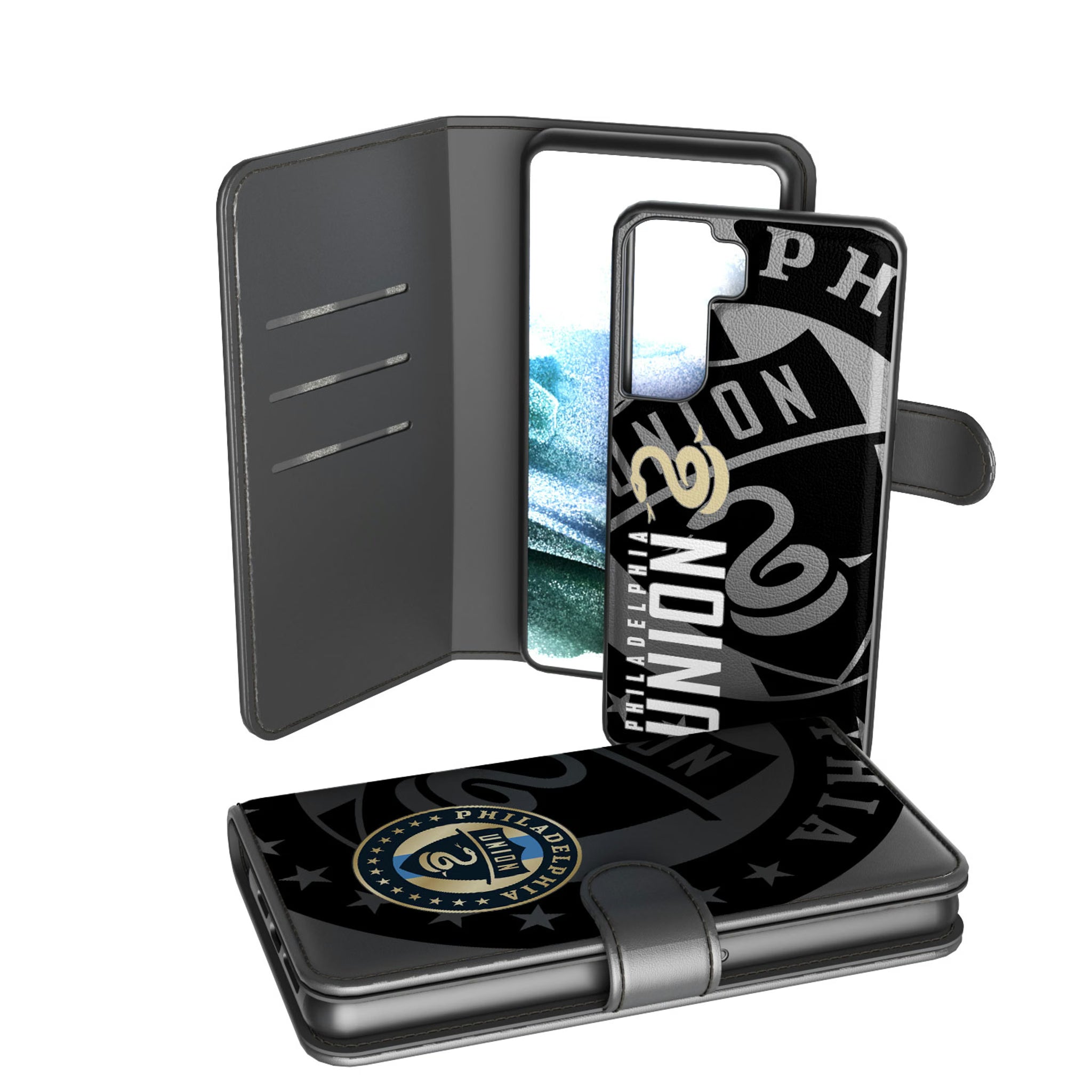 Philadelphia Union Monocolor Tilt Galaxy Wallet Phone Case for Samsung Galaxy