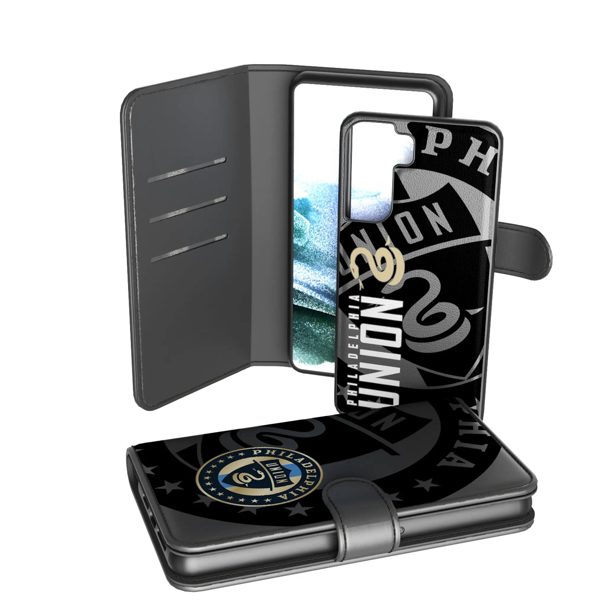 Philadelphia Union Monocolor Tilt Galaxy Wallet Phone Case for Samsung Galaxy