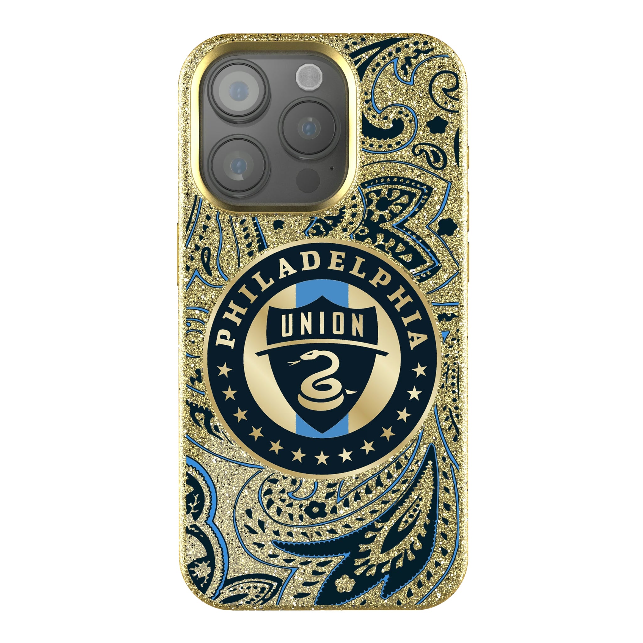 Philadelphia Union Paisley iPhone Bling Phone Case for Apple iPhone