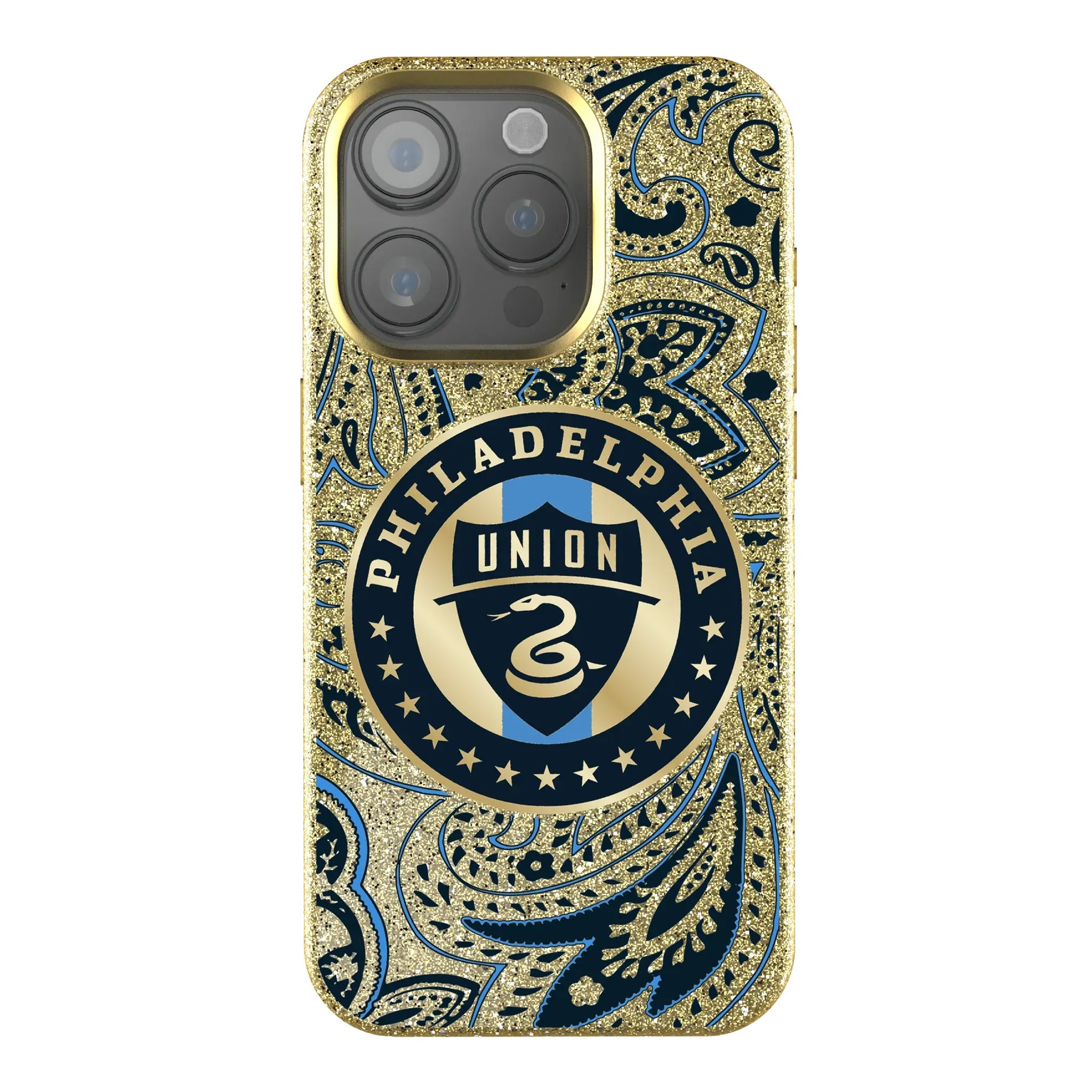 Philadelphia Union Paisley iPhone Bling Phone Case for Apple iPhone