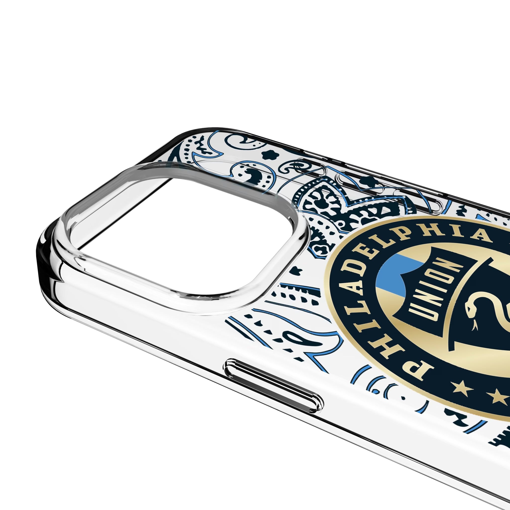 Philadelphia Union Paisley iPhone Clear Phone Case for Apple iPhone - Detail