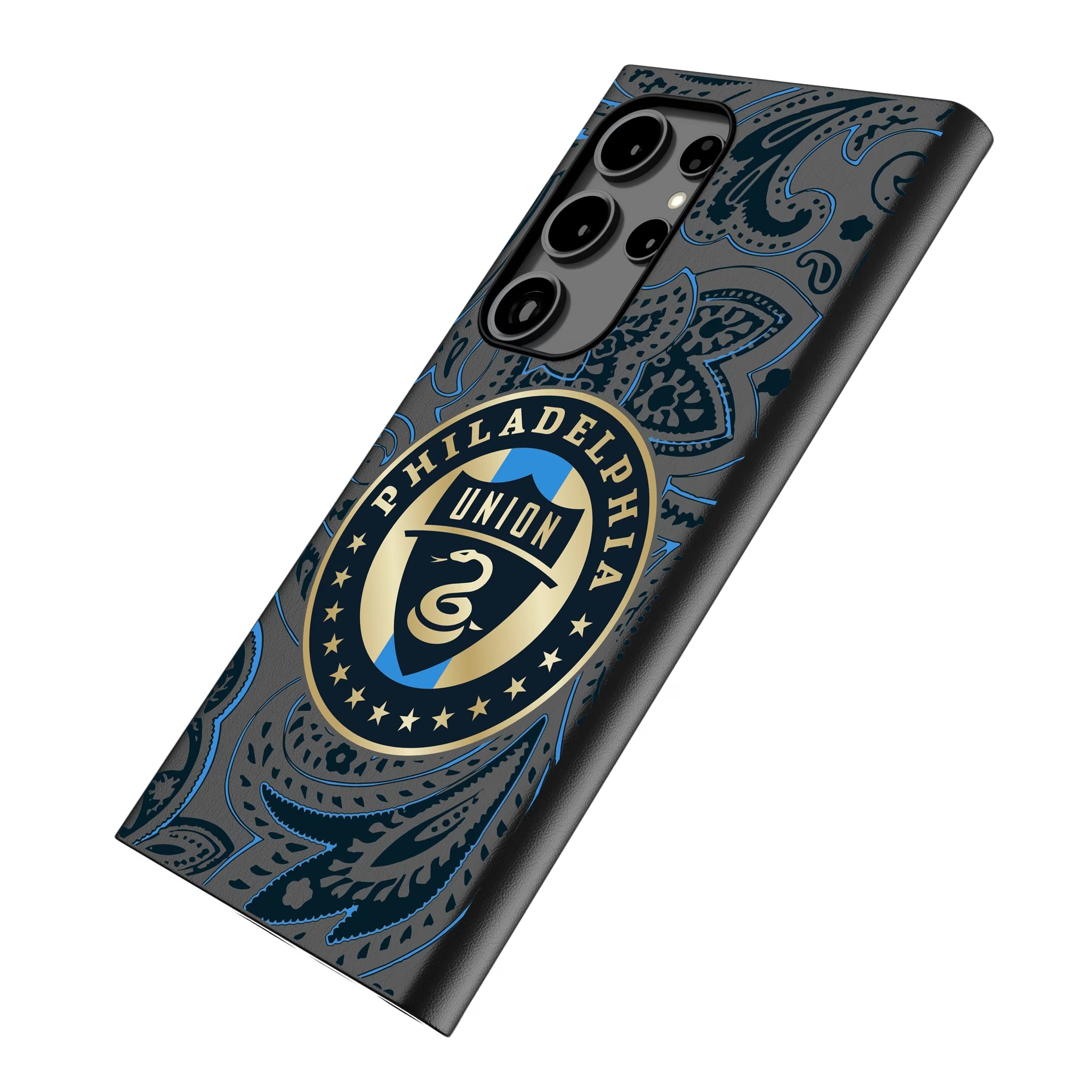 Philadelphia Union Paisley Galaxy MagSafe Compatible Phone Case for Samsung Galaxy - Isometric View