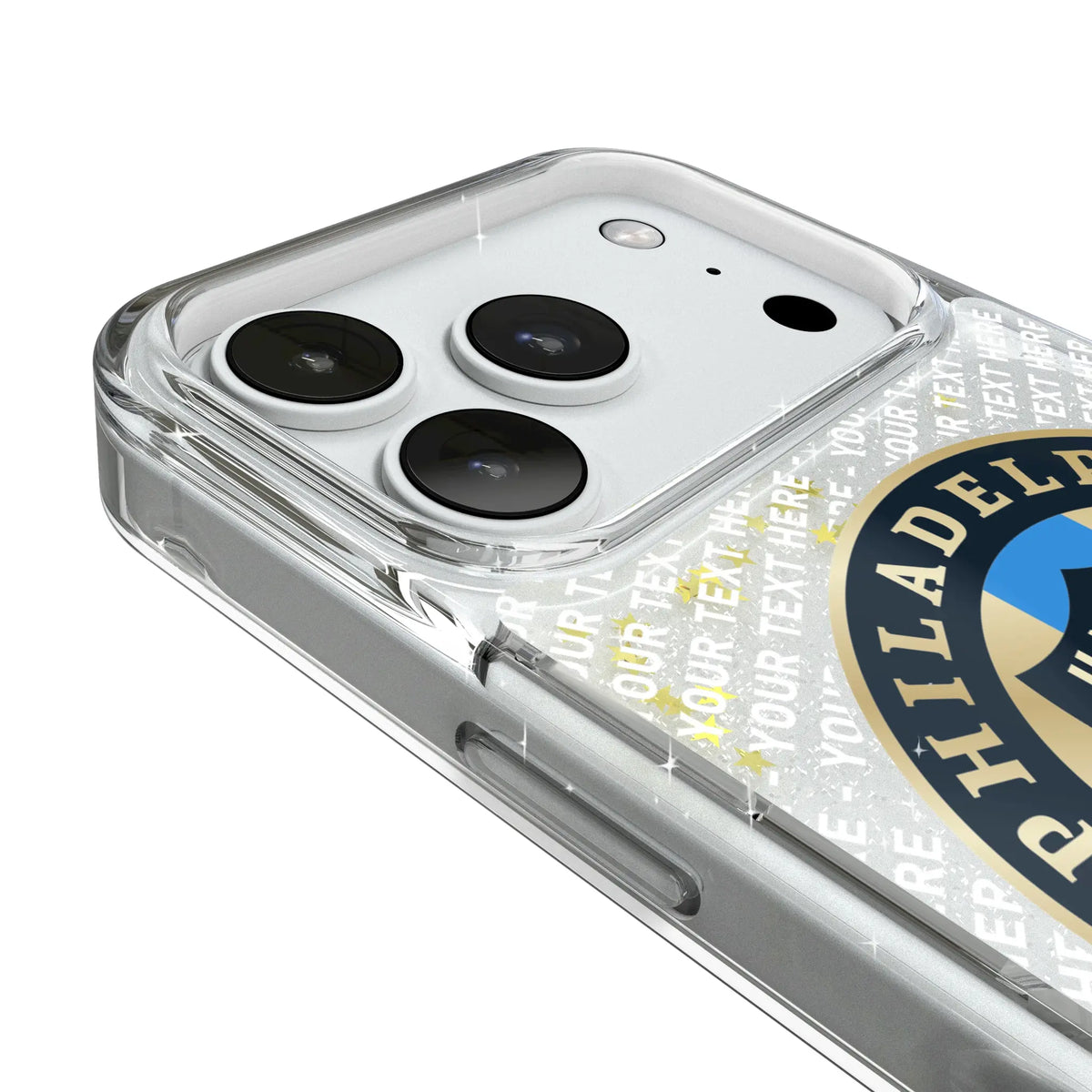 Philadelphia Union Personalized EndZone Plus iPhone Glitter Phone Case for Apple iPhone - Detail#Device_iPhone 18 Pro