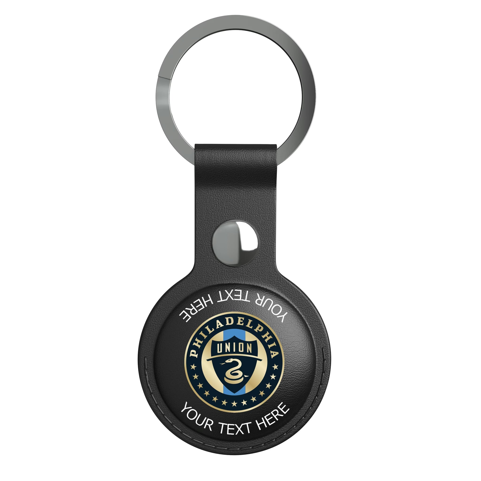 Philadelphia Union Personalized Insignia AirTag Black Airtag Holder