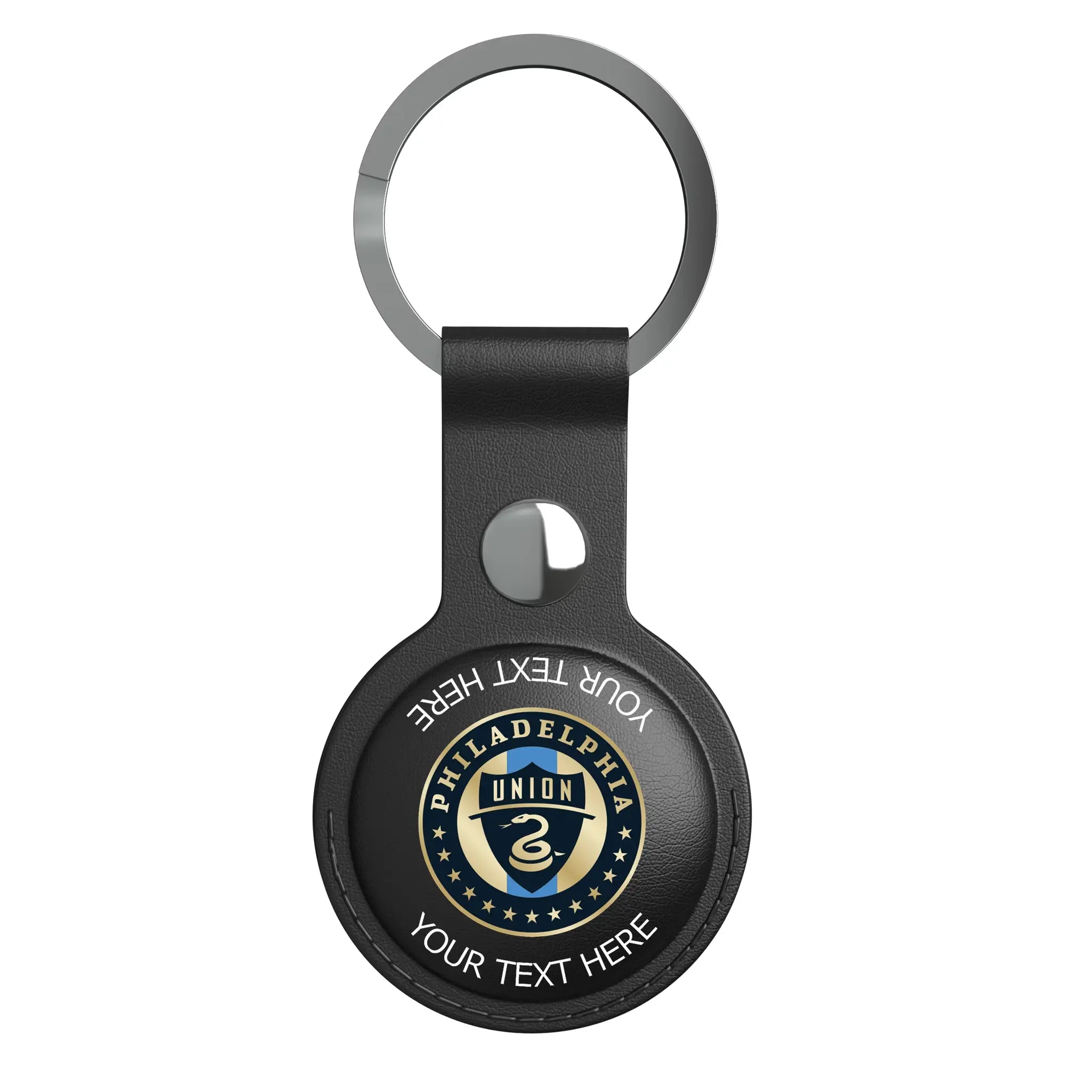 Philadelphia Union Personalized Insignia AirTag Black Airtag Holder