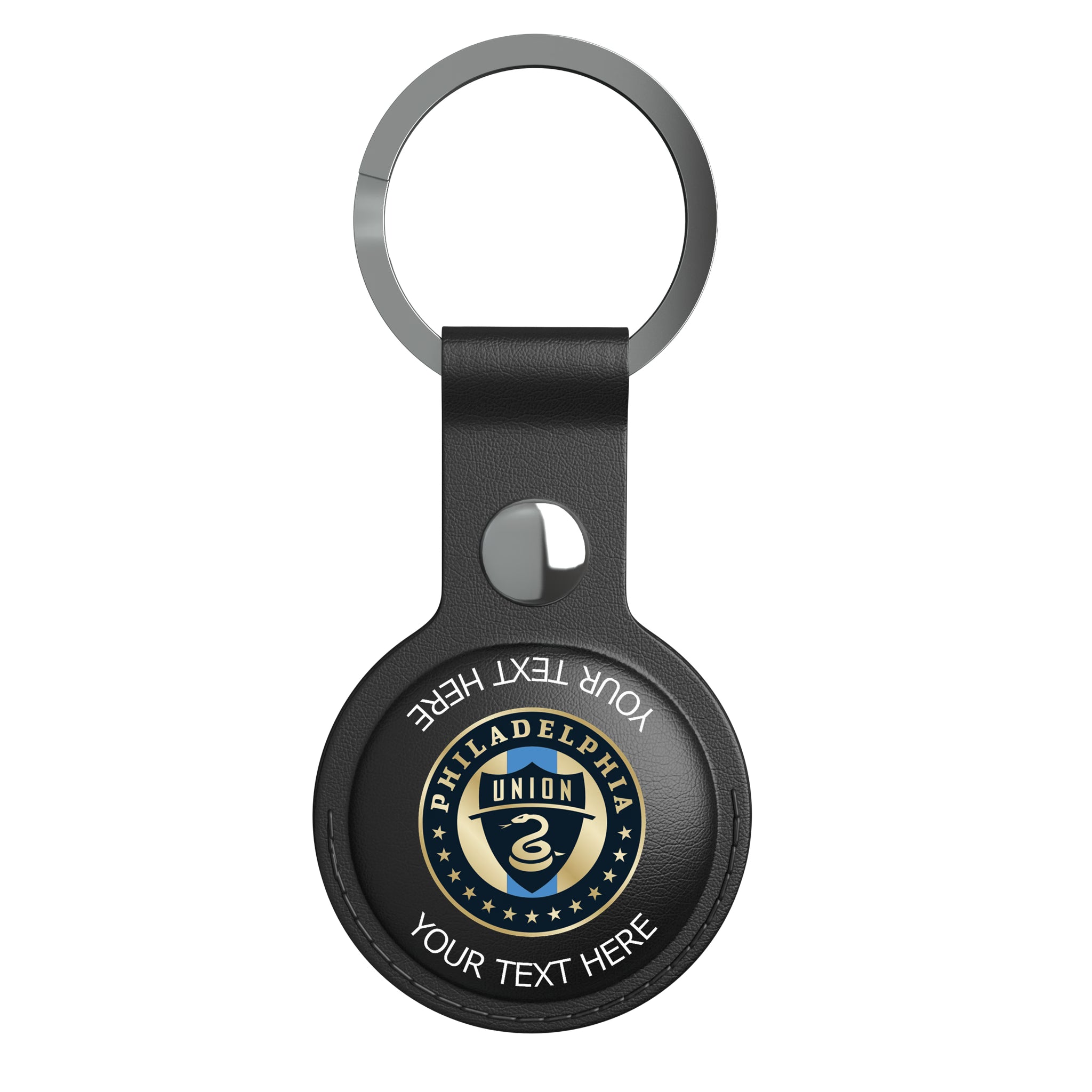Philadelphia Union Personalized Insignia AirTag Black Airtag Holder