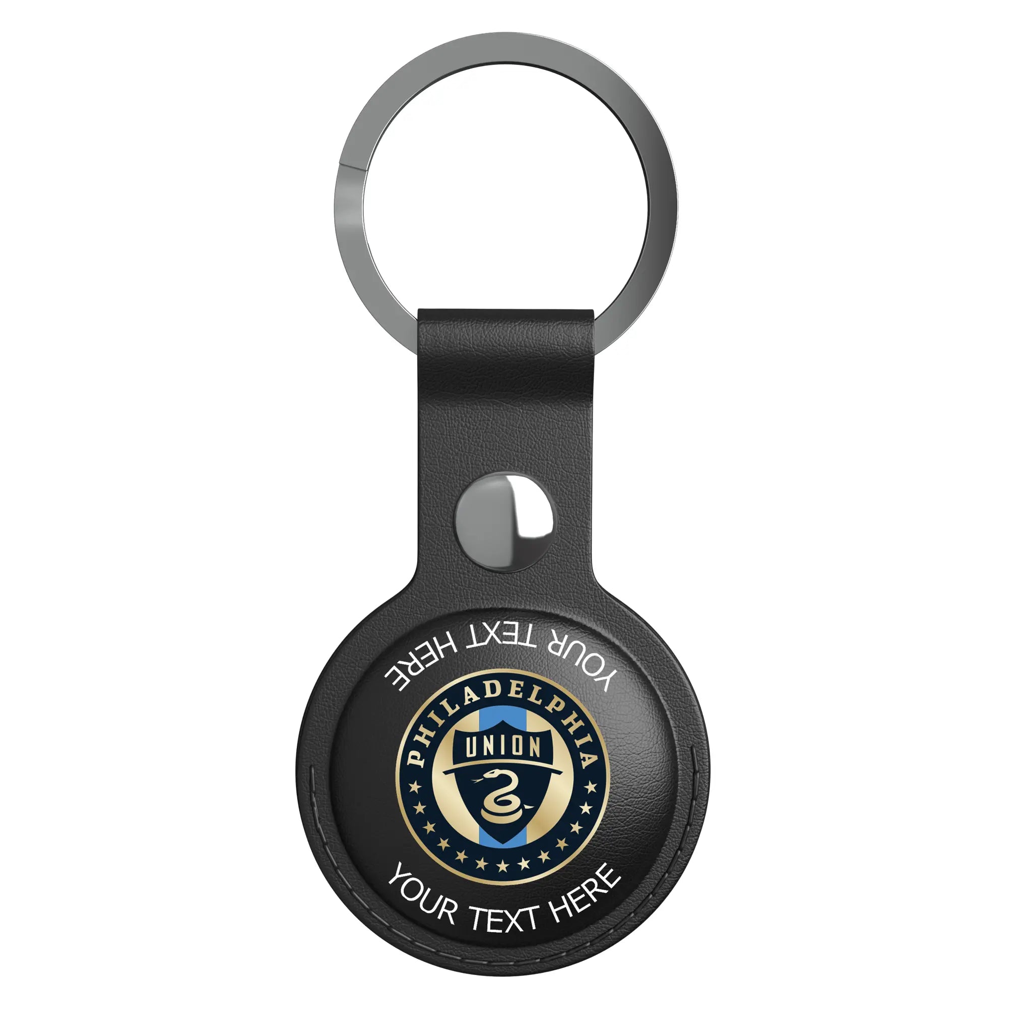Philadelphia Union Personalized Insignia AirTag Black Airtag Holder
