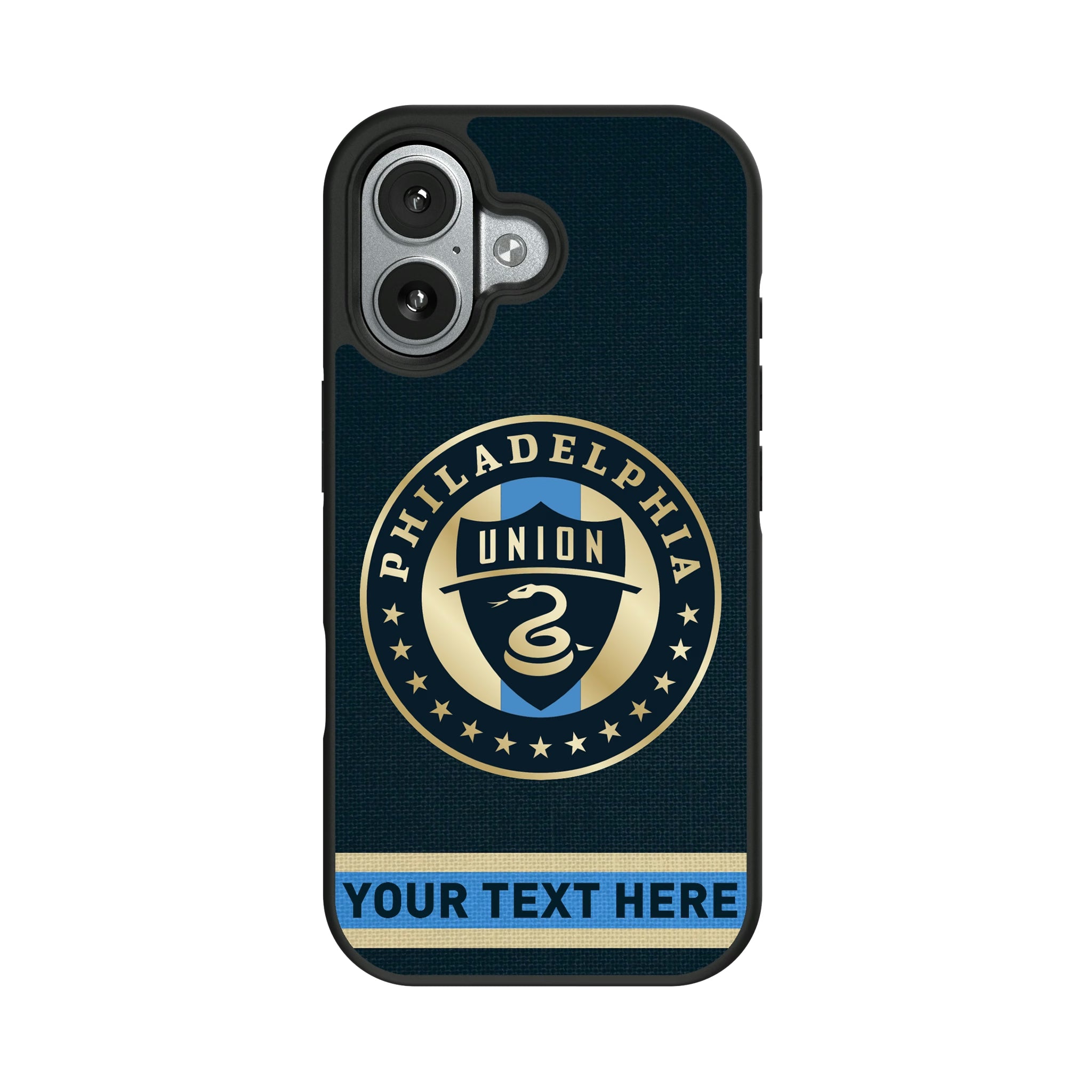 Philadelphia Union Personalized Stripe iPhone Bump Phone Case for Apple iPhone#Device_iPhone 17