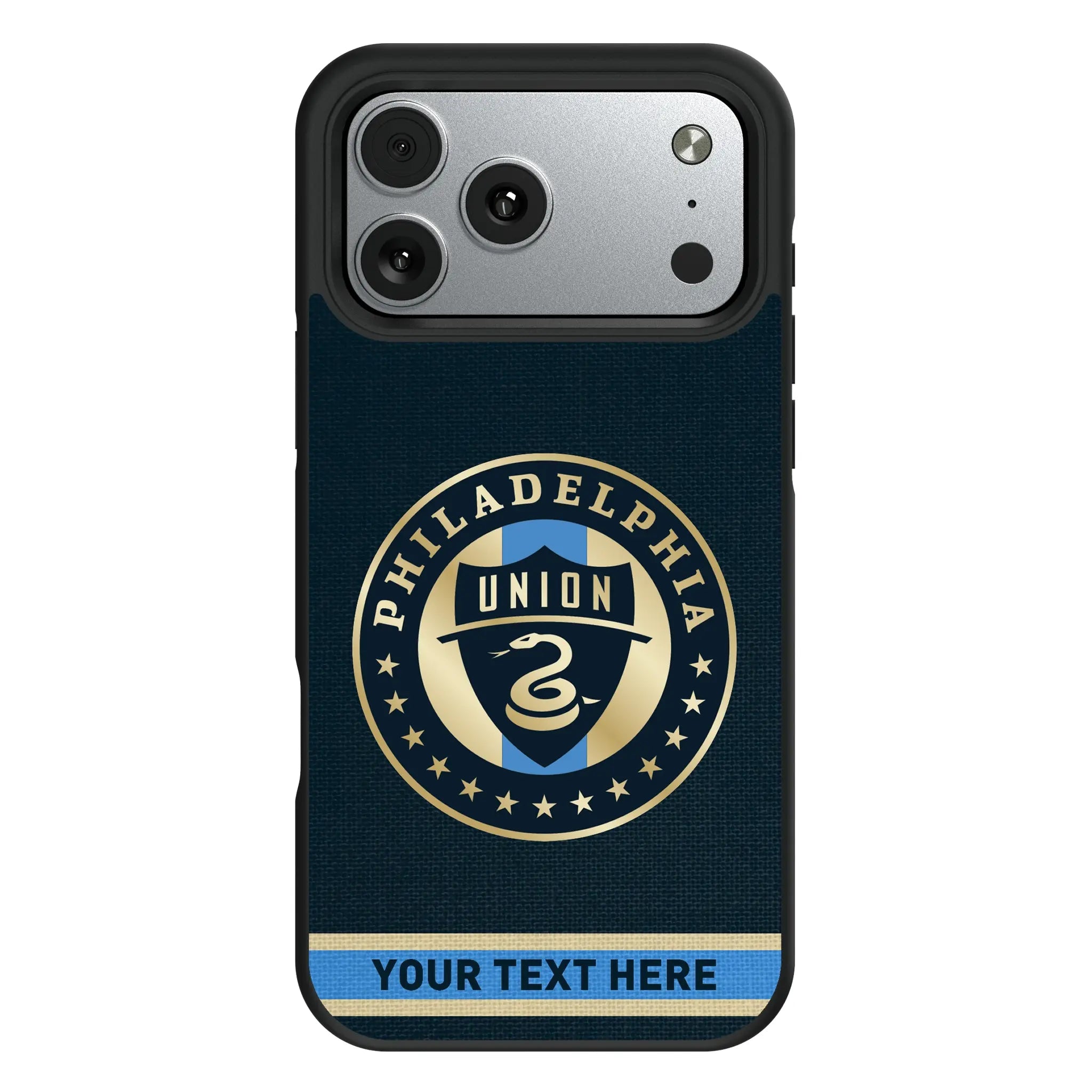 Philadelphia Union Personalized Stripe iPhone Bump Phone Case for Apple iPhone#Device_iPhone 17 Pro Max