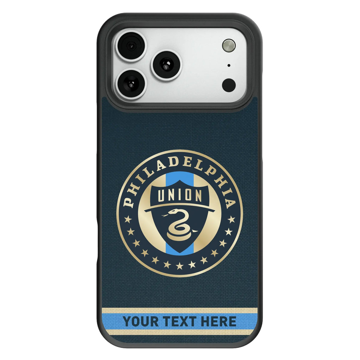 Philadelphia Union Personalized Stripe Bump Phone Case for Apple iPhone