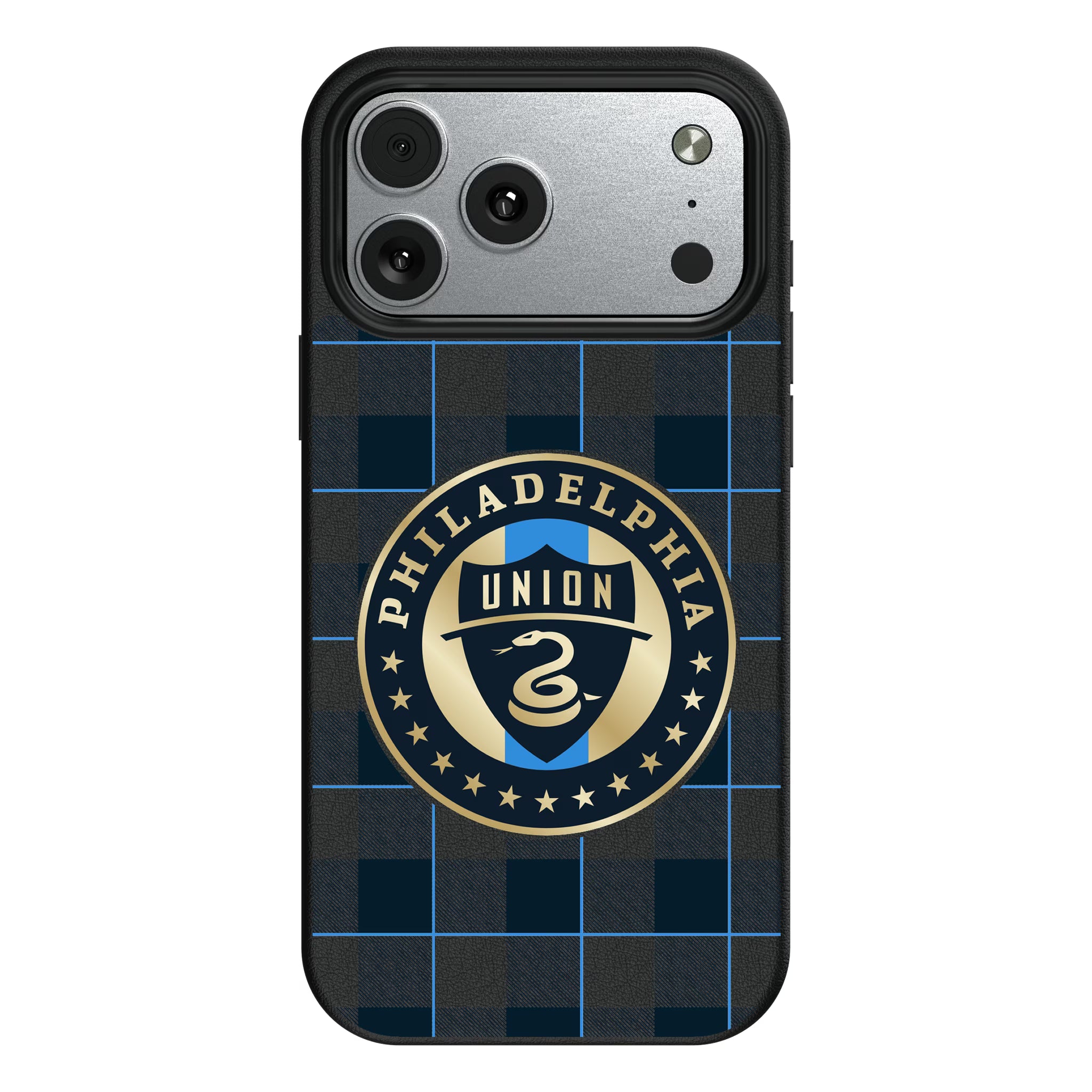 Philadelphia Union Plaid iPhone MagSafe Compatible Phone Case for Apple iPhone#Device_iPhone 17 Pro Max