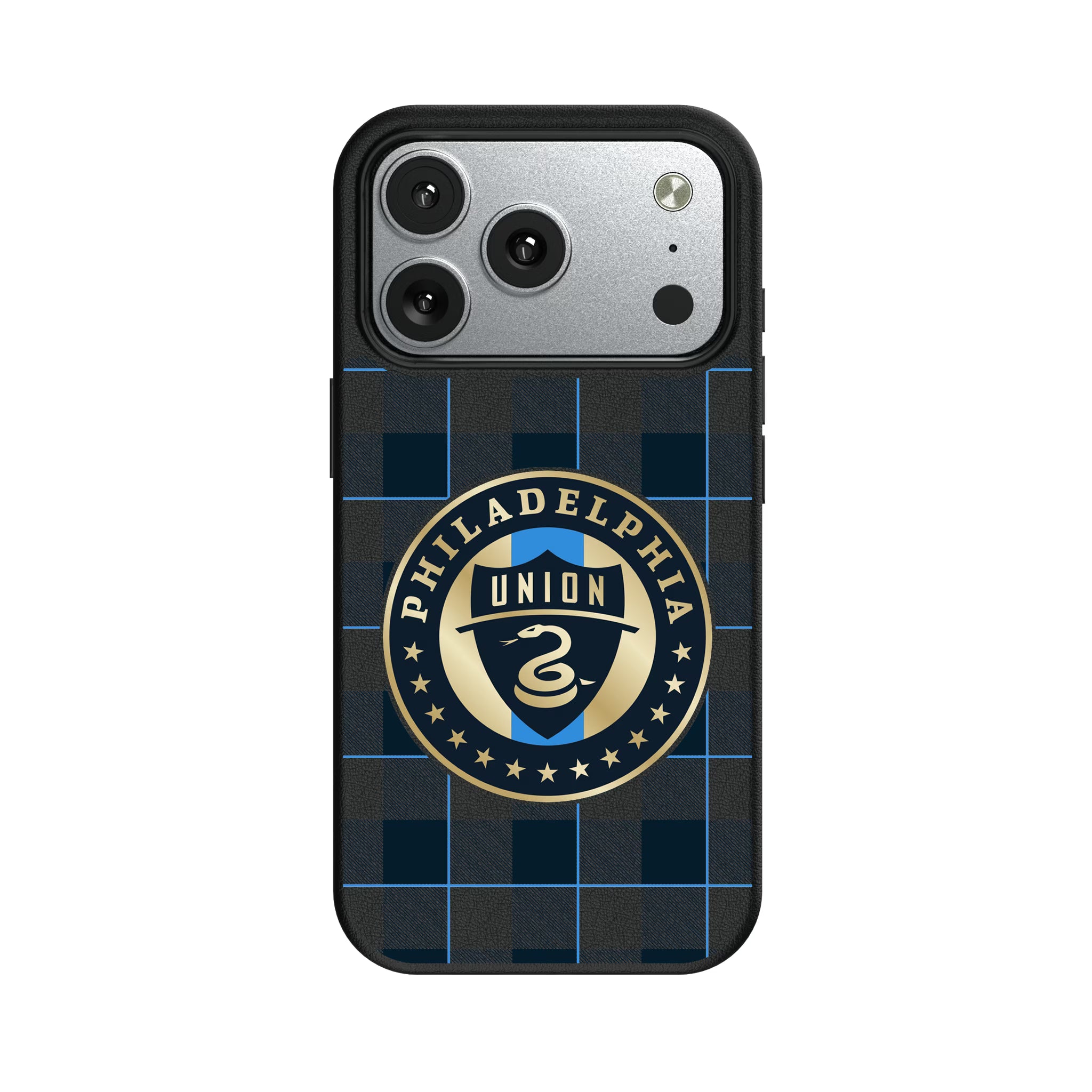 Philadelphia Union Plaid iPhone MagSafe Compatible Phone Case for Apple iPhone#Device_iPhone 17 Pro