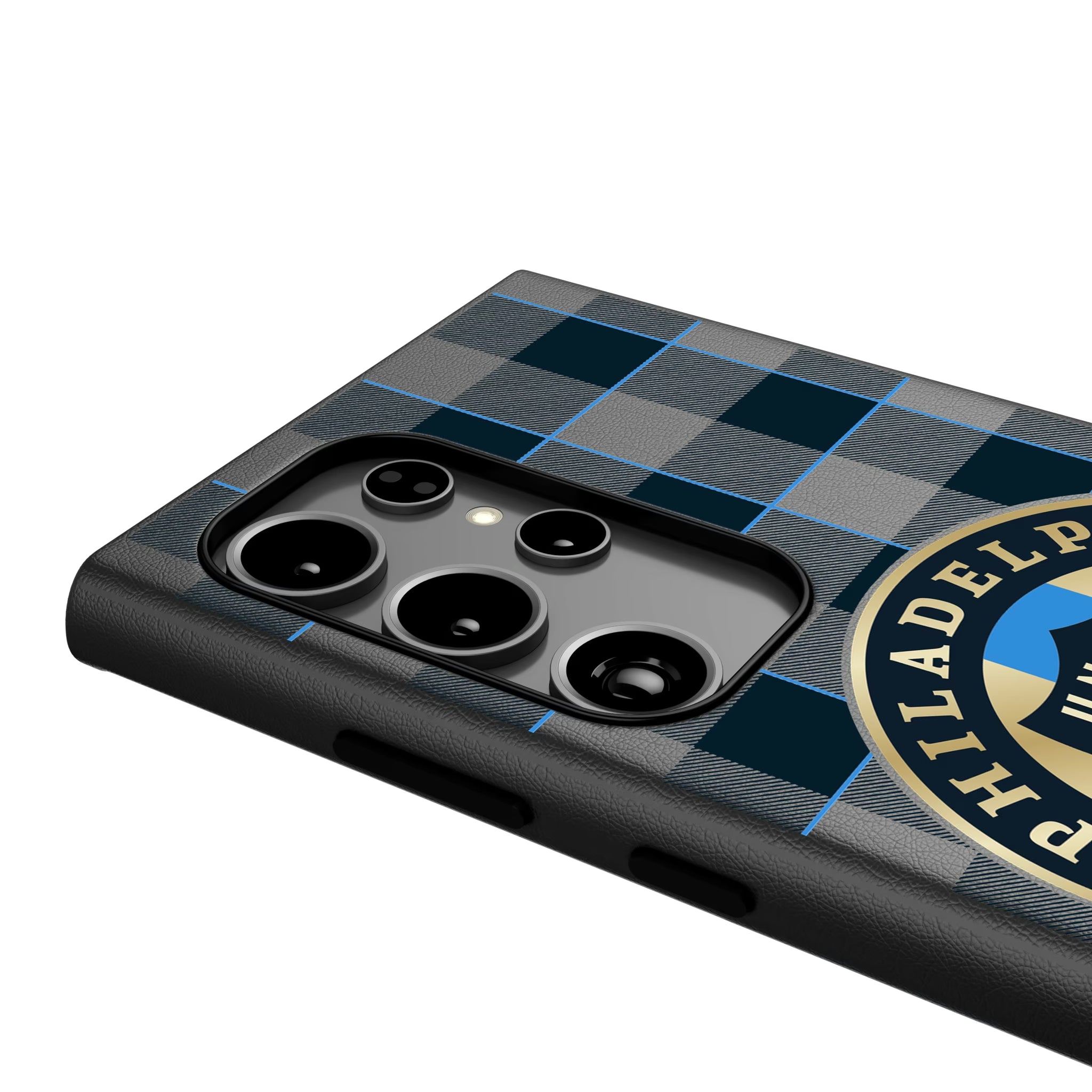 Philadelphia Union Plaid Galaxy MagSafe Compatible Phone Case for Samsung Galaxy - Detail