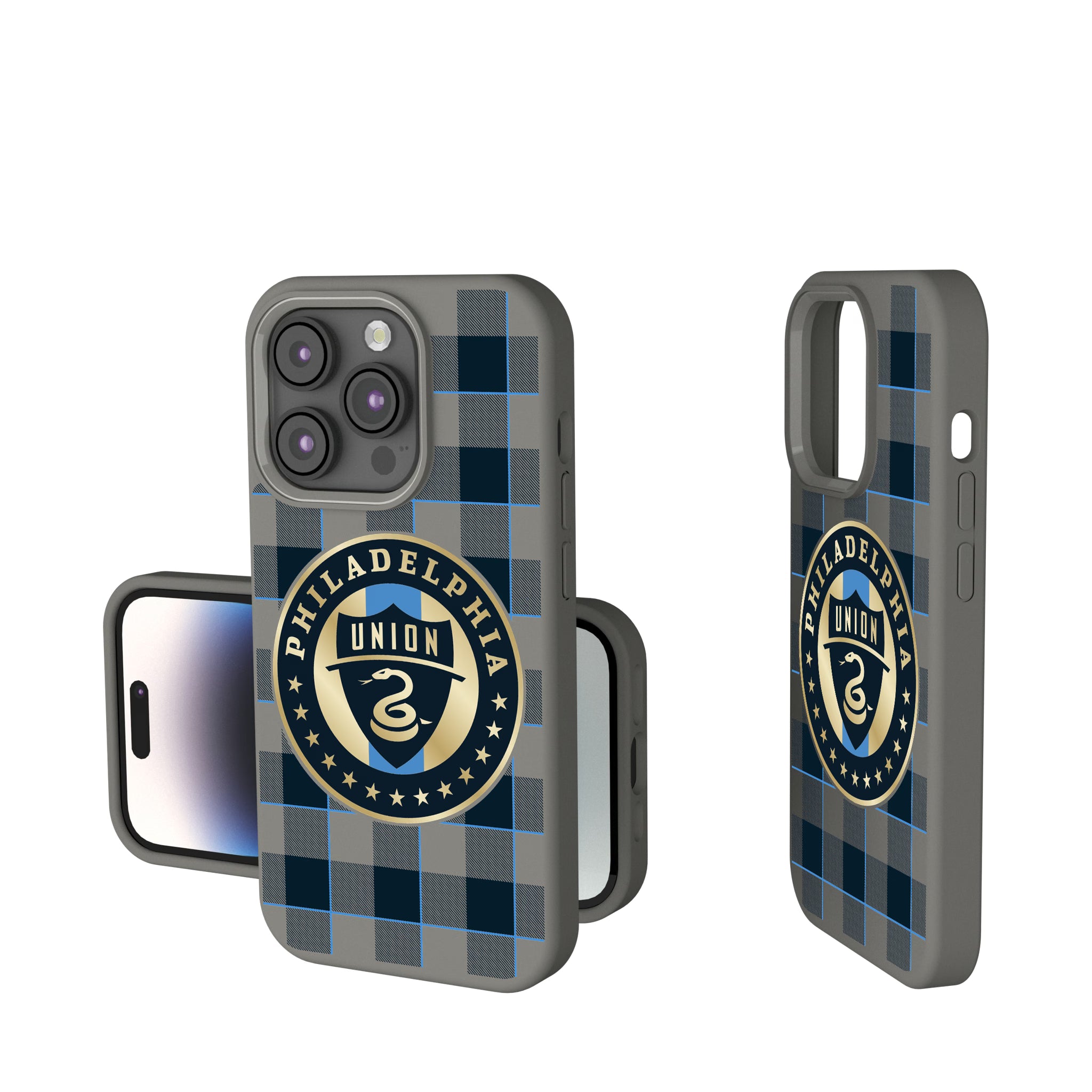 Philadelphia Union Plaid iPhone Soft Touch Phone Case for Apple iPhone
