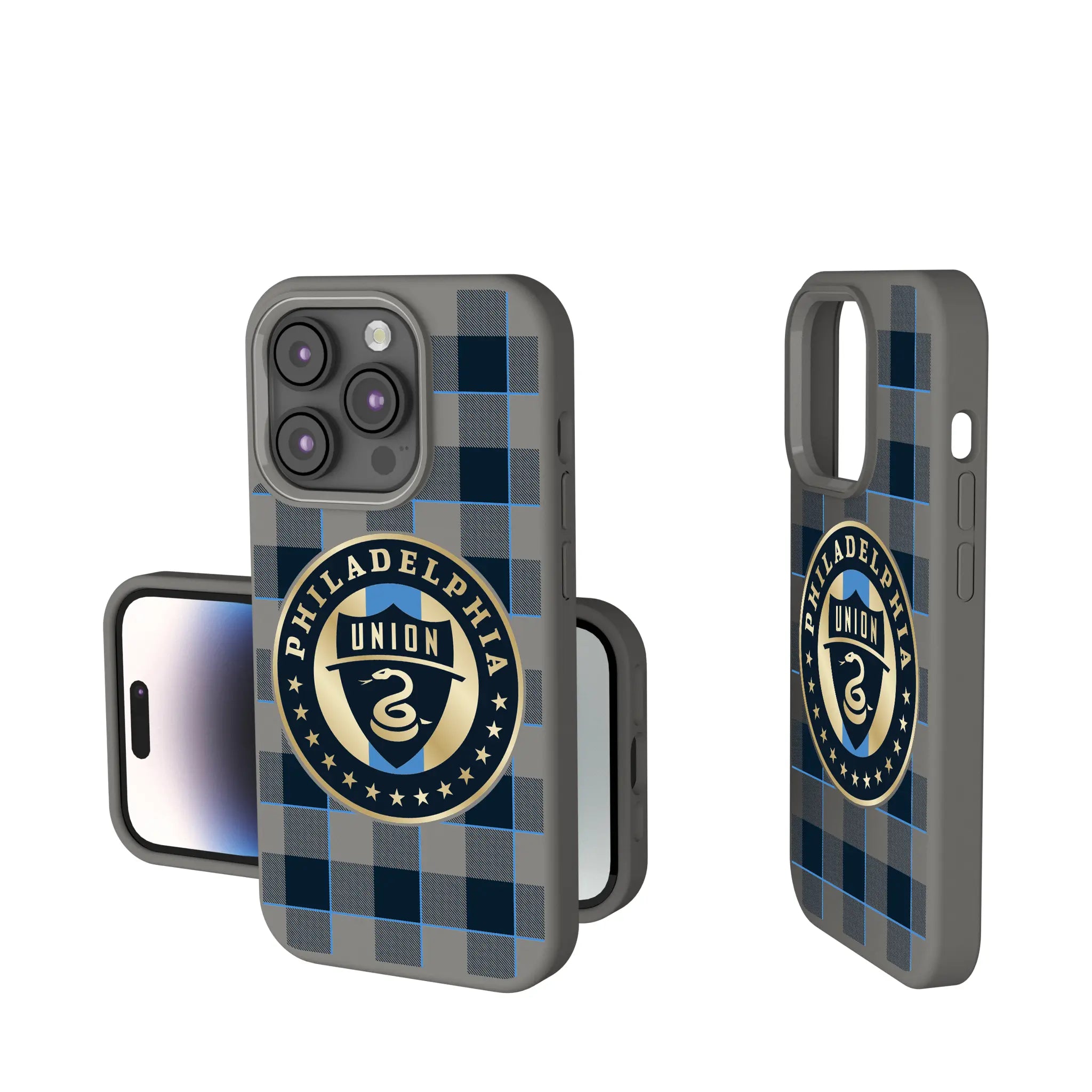 Philadelphia Union Plaid iPhone Soft Touch Phone Case for Apple iPhone