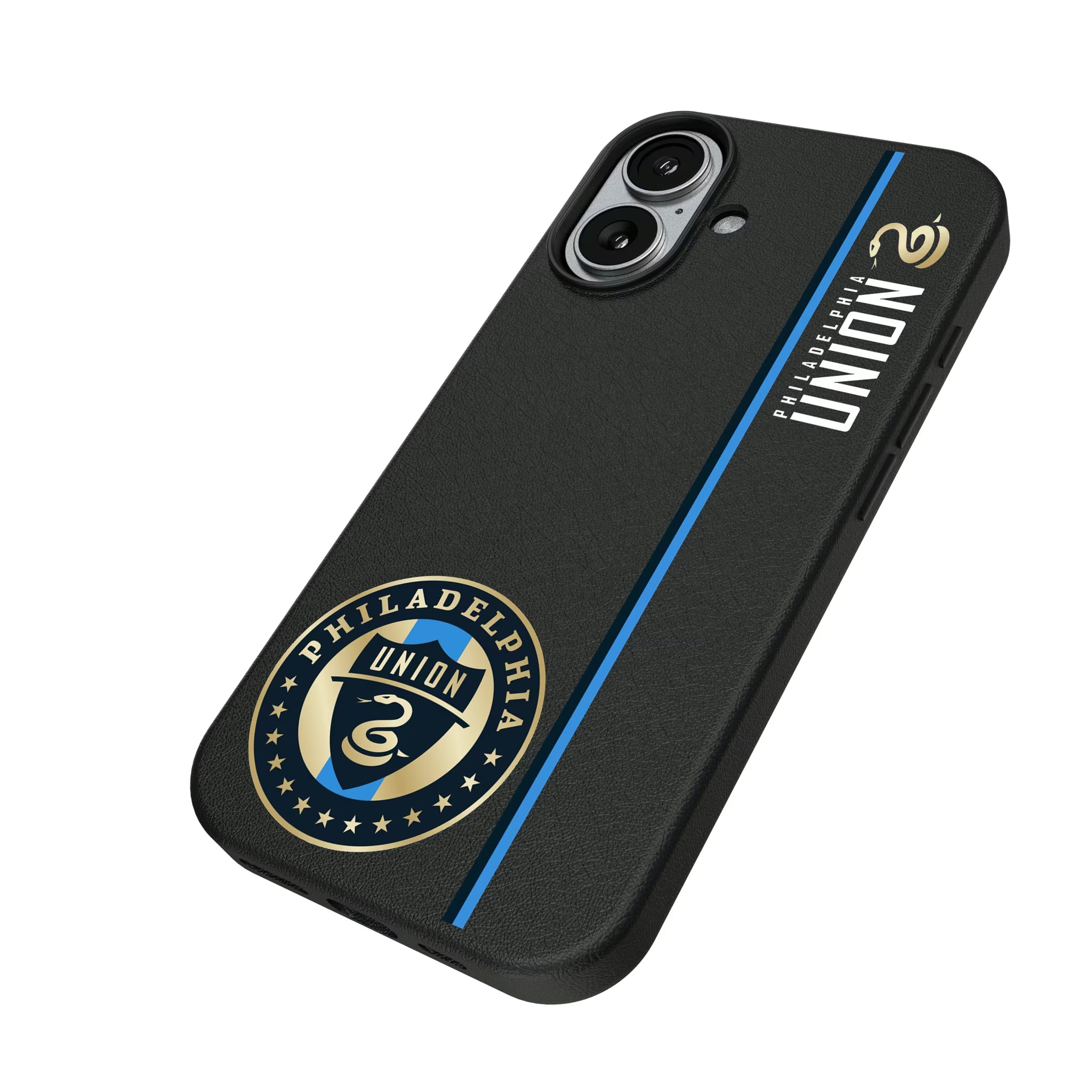 Philadelphia Union Sidebar iPhone MagSafe Compatible Phone Case for Apple iPhone - Isometric View#Device_iPhone 17