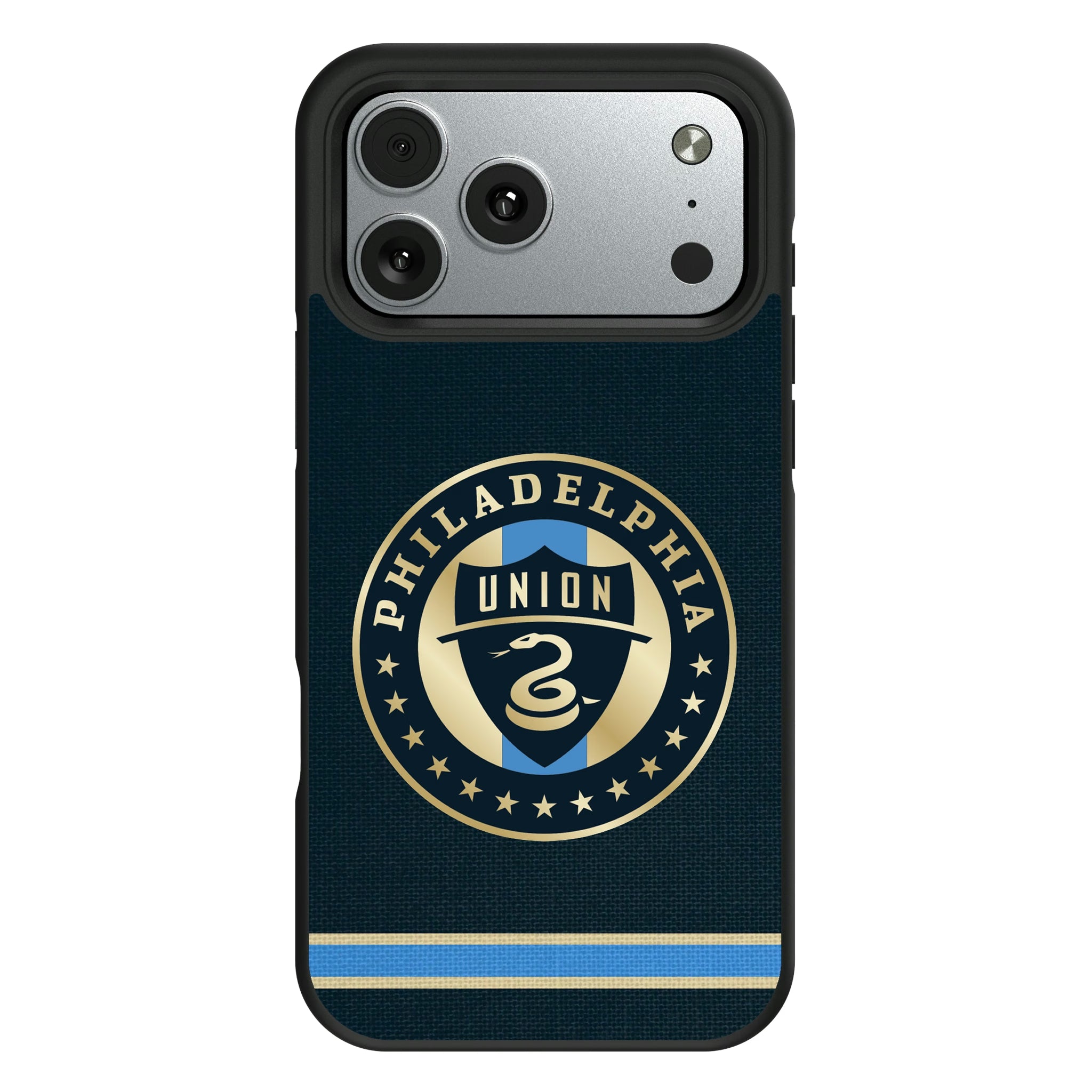Philadelphia Union Stripe iPhone Bump Phone Case for Apple iPhone#Device_iPhone 17 Pro Max