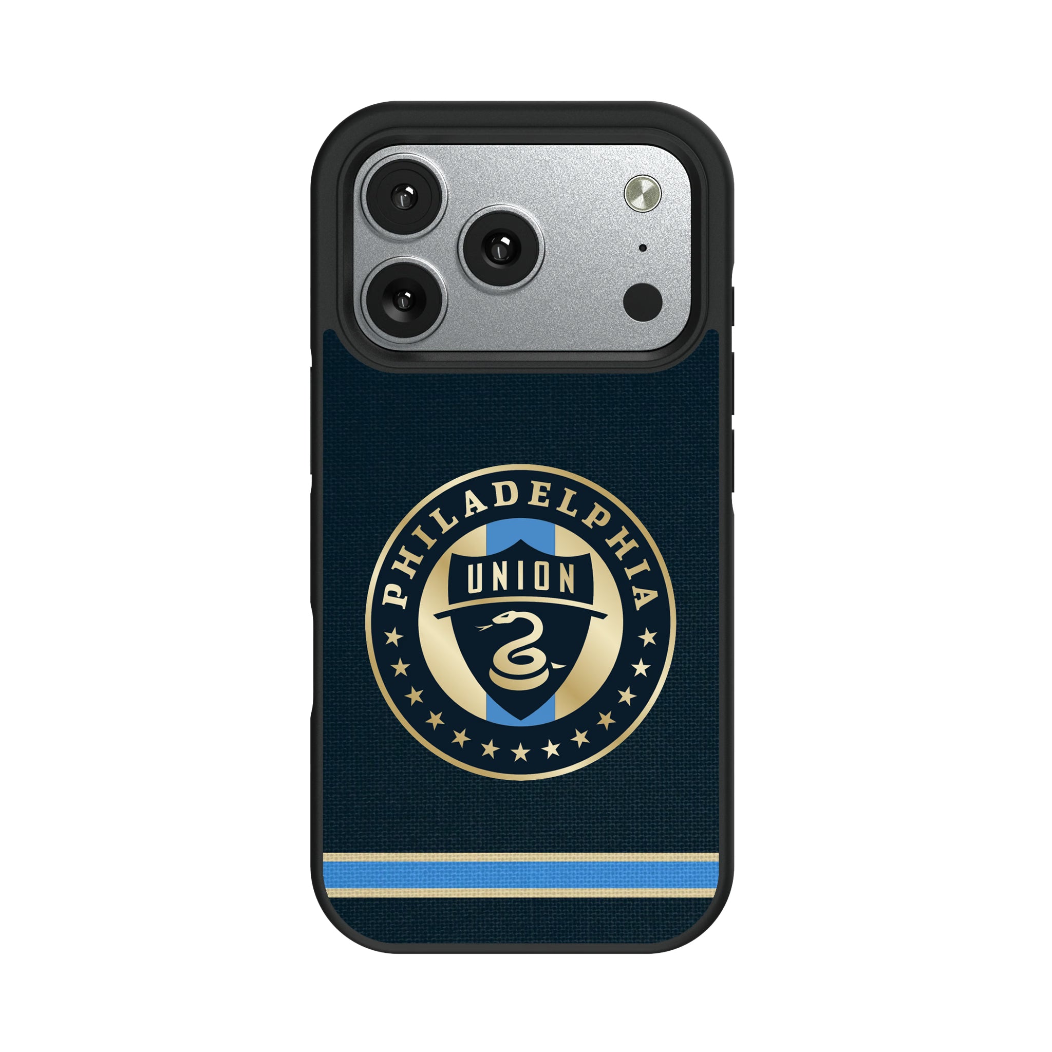 Philadelphia Union Stripe iPhone Bump Phone Case for Apple iPhone#Device_iPhone 17 Pro