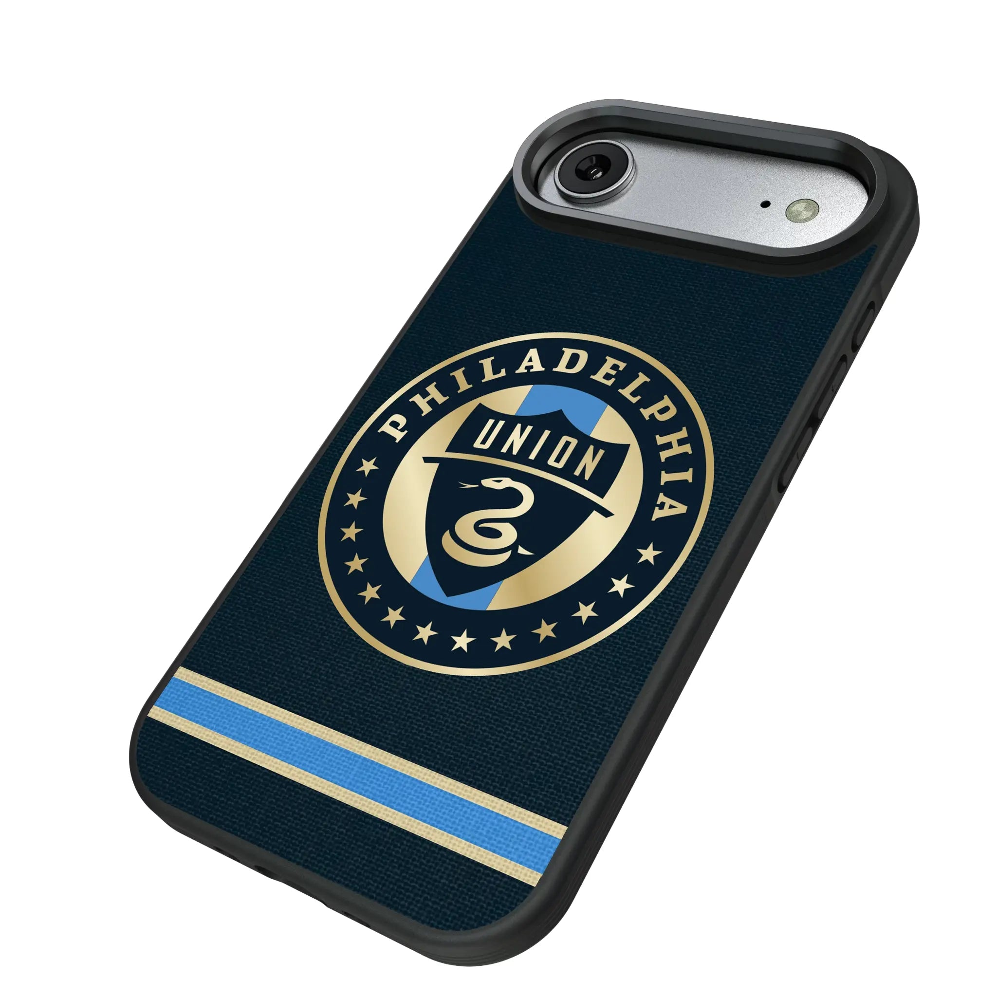 Philadelphia Union Stripe iPhone Bump Phone Case for Apple iPhone - Isometric View#Device_iPhone Air