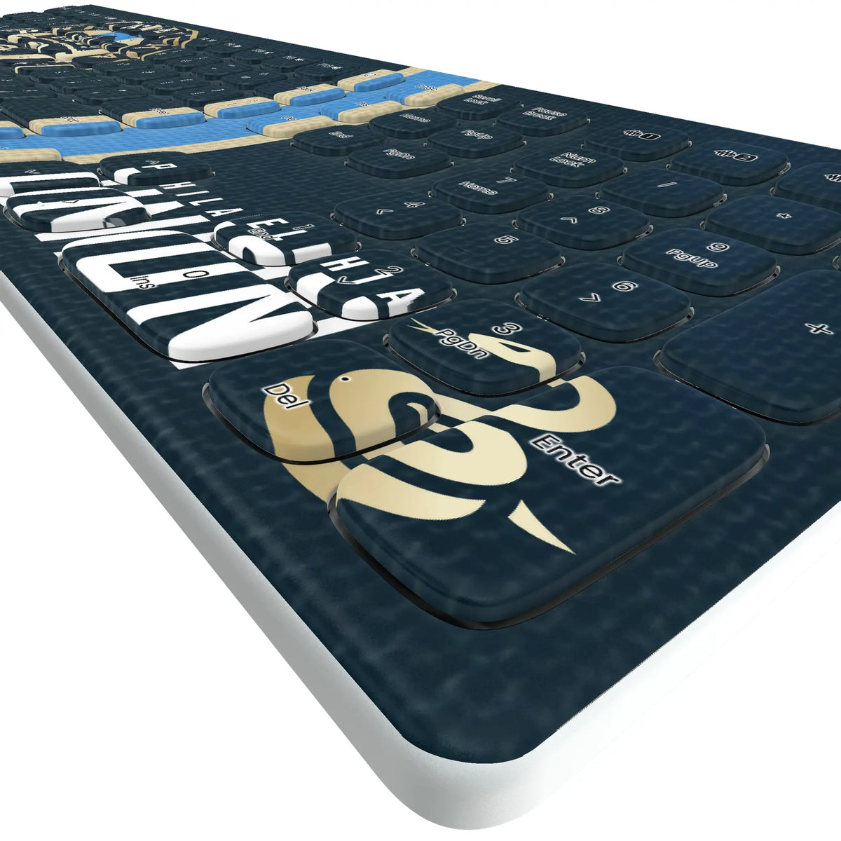 Philadelphia Union Stripe KKB605 Curved Wireless Keyboard - Detail