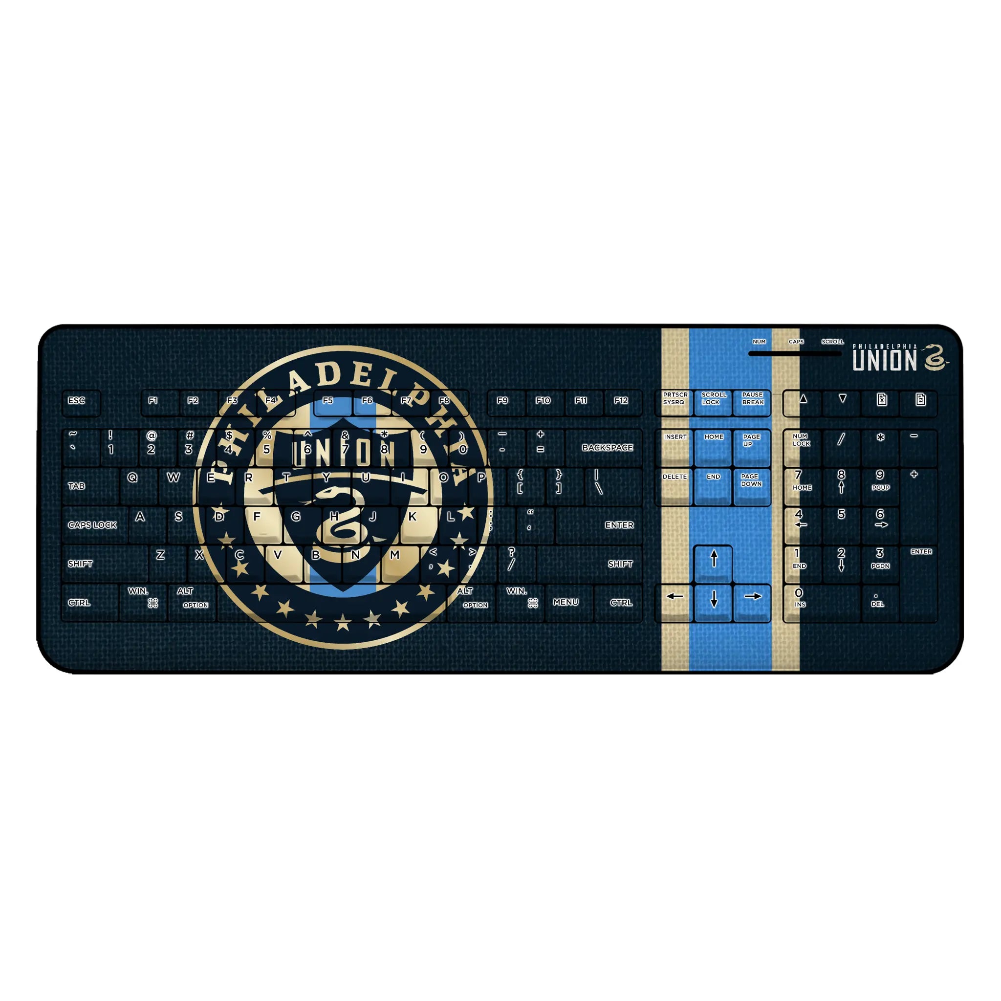 Philadelphia Union Stripe Wireless USB Keyboard