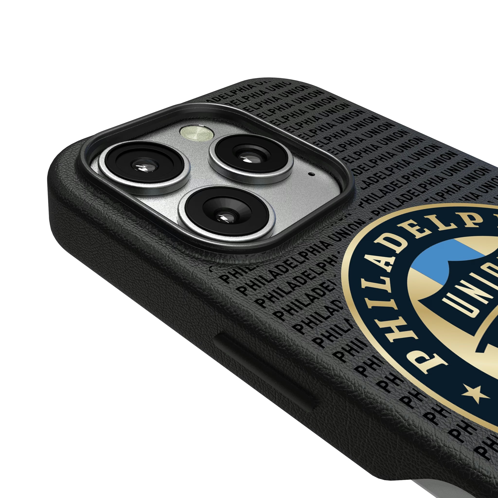 Philadelphia Union Text Backdrop iPhone MagSafe Compatible Phone Case for Apple iPhone - Detail