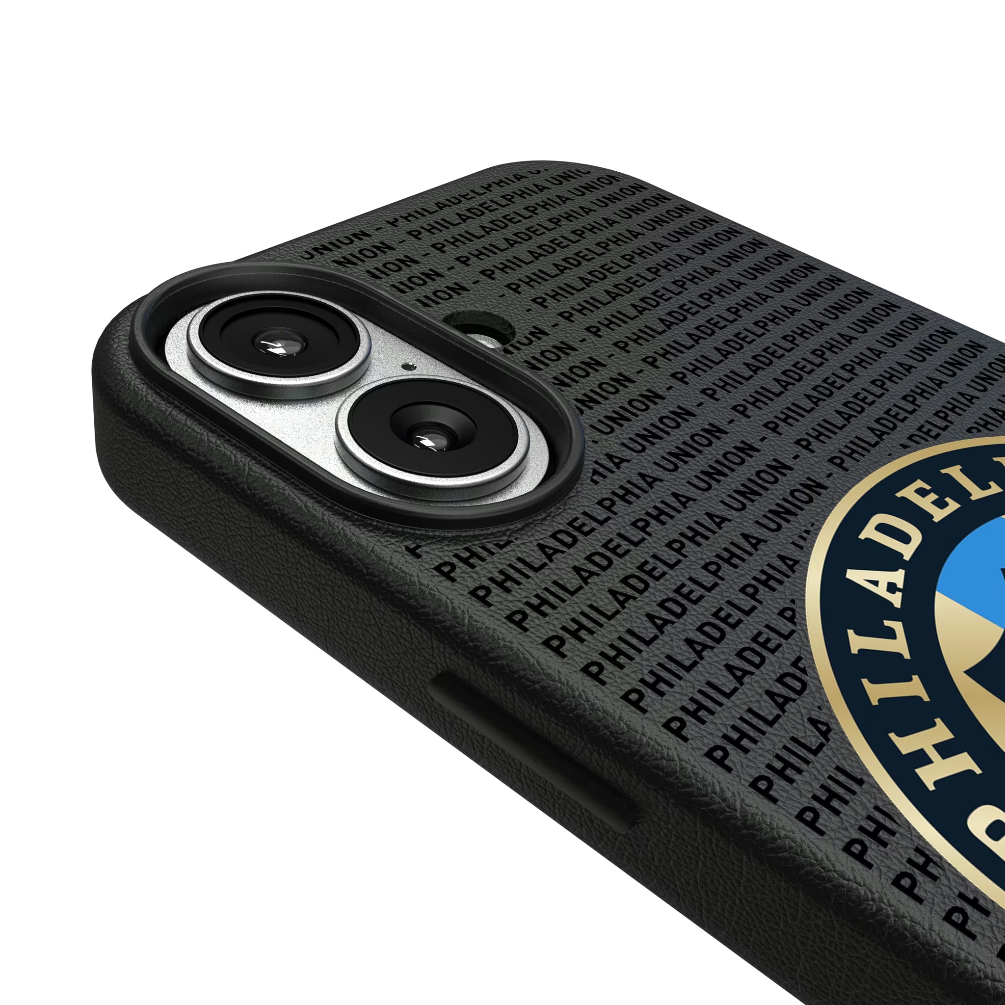 Philadelphia Union Text Backdrop iPhone MagSafe Compatible Phone Case for Apple iPhone - Detail#Device_iPhone 17