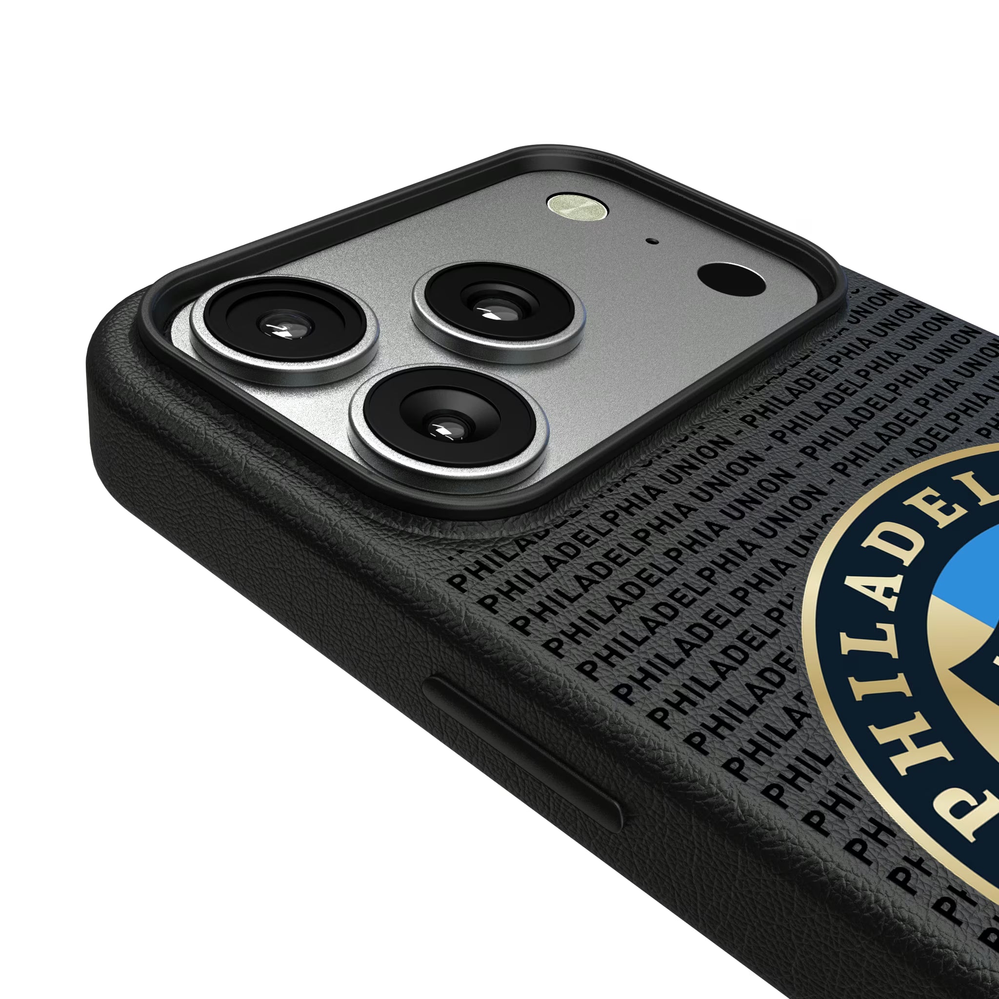 Philadelphia Union Text Backdrop iPhone MagSafe Compatible Phone Case for Apple iPhone - Detail#Device_iPhone 17 Pro