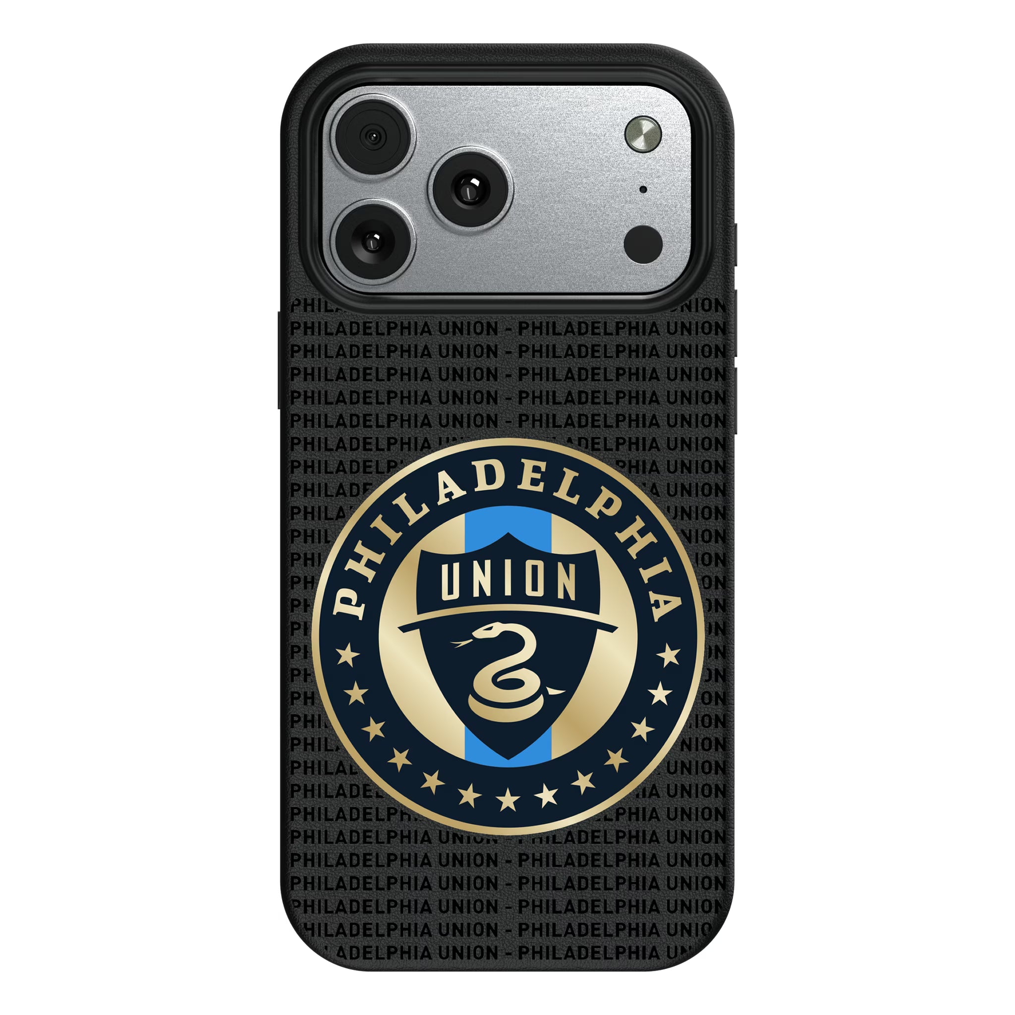 Philadelphia Union Text Backdrop iPhone MagSafe Compatible Phone Case for Apple iPhone#Device_iPhone 17 Pro Max
