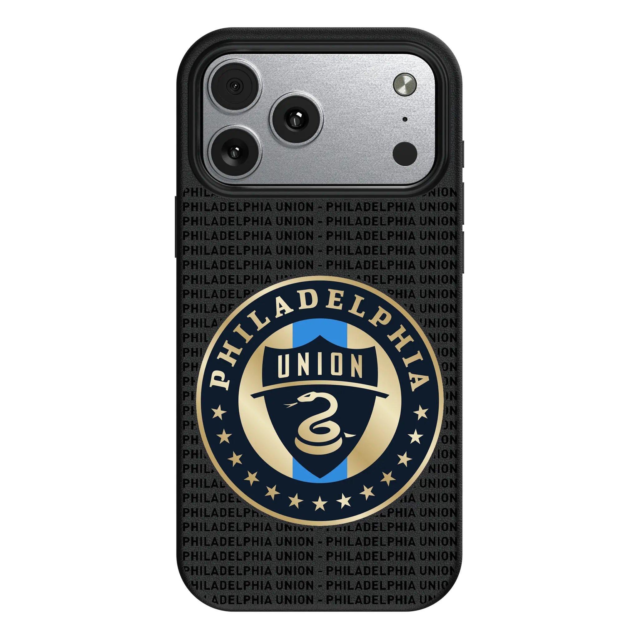 Philadelphia Union Text Backdrop iPhone MagSafe Compatible Phone Case for Apple iPhone#Device_iPhone 17 Pro Max