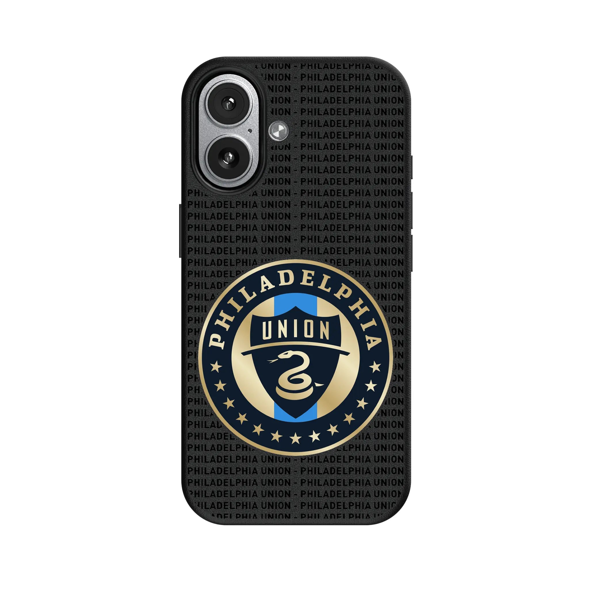 Philadelphia Union Text Backdrop iPhone MagSafe Compatible Phone Case for Apple iPhone#Device_iPhone 17