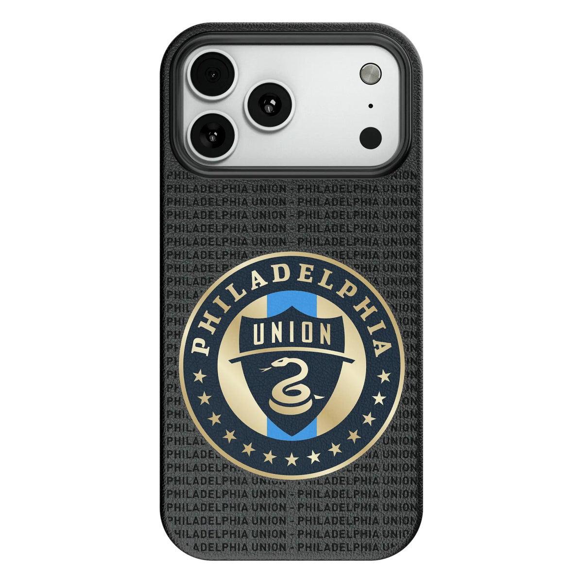 Philadelphia Union Text Backdrop MagSafe Compatible Phone Case for Apple iPhone