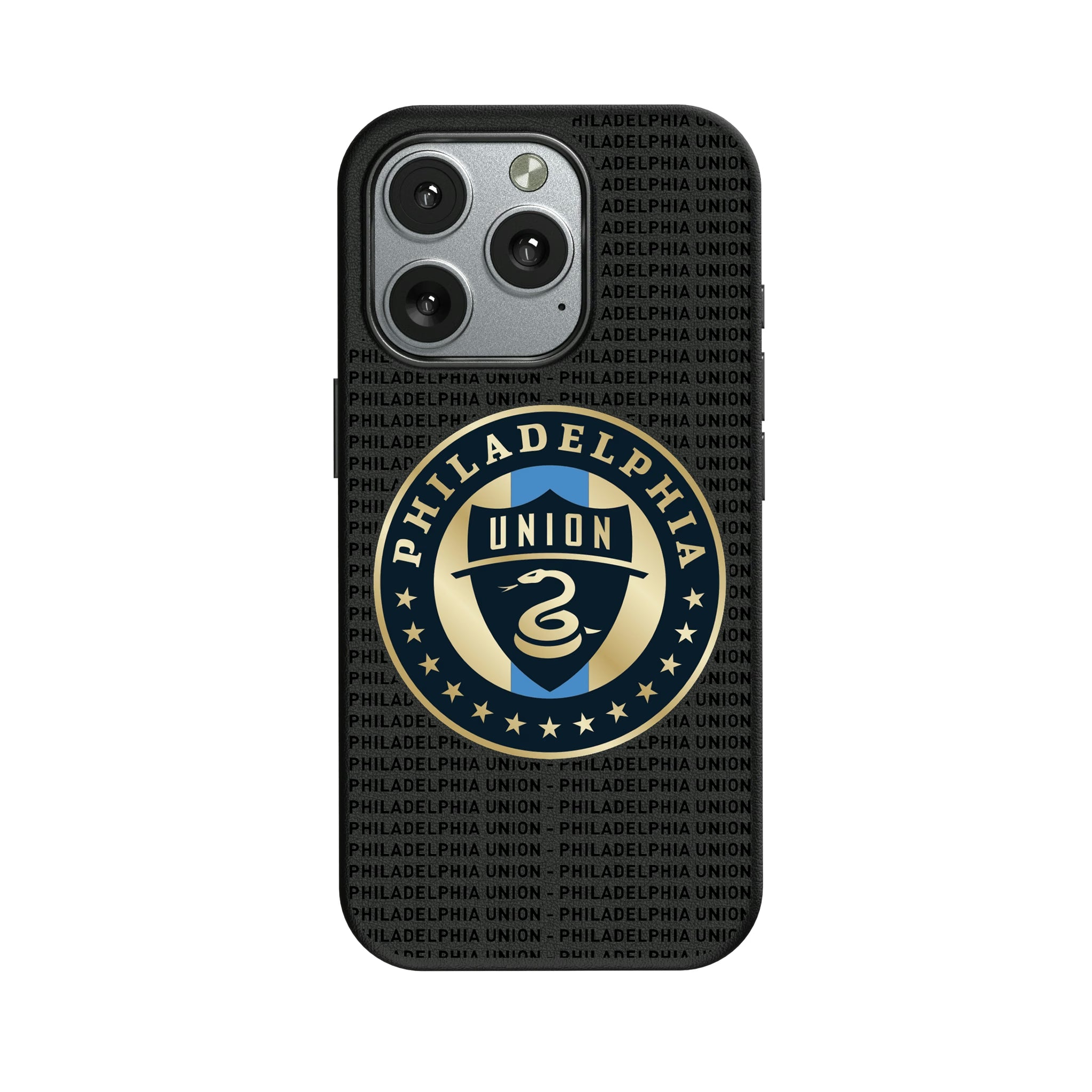 Philadelphia Union Text Backdrop iPhone MagSafe Compatible Phone Case for Apple iPhone