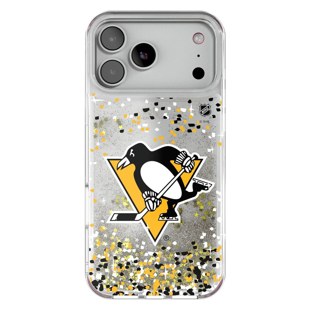 Pittsburgh Penguins Confetti Glitter Phone Case for Apple iPhone
