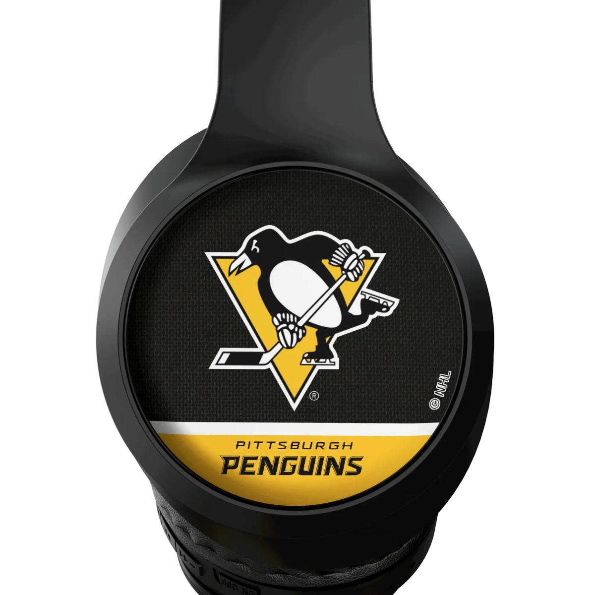Pittsburgh Penguins Endzone Solid Wireless Over-Ear Headphones With Case - Detail