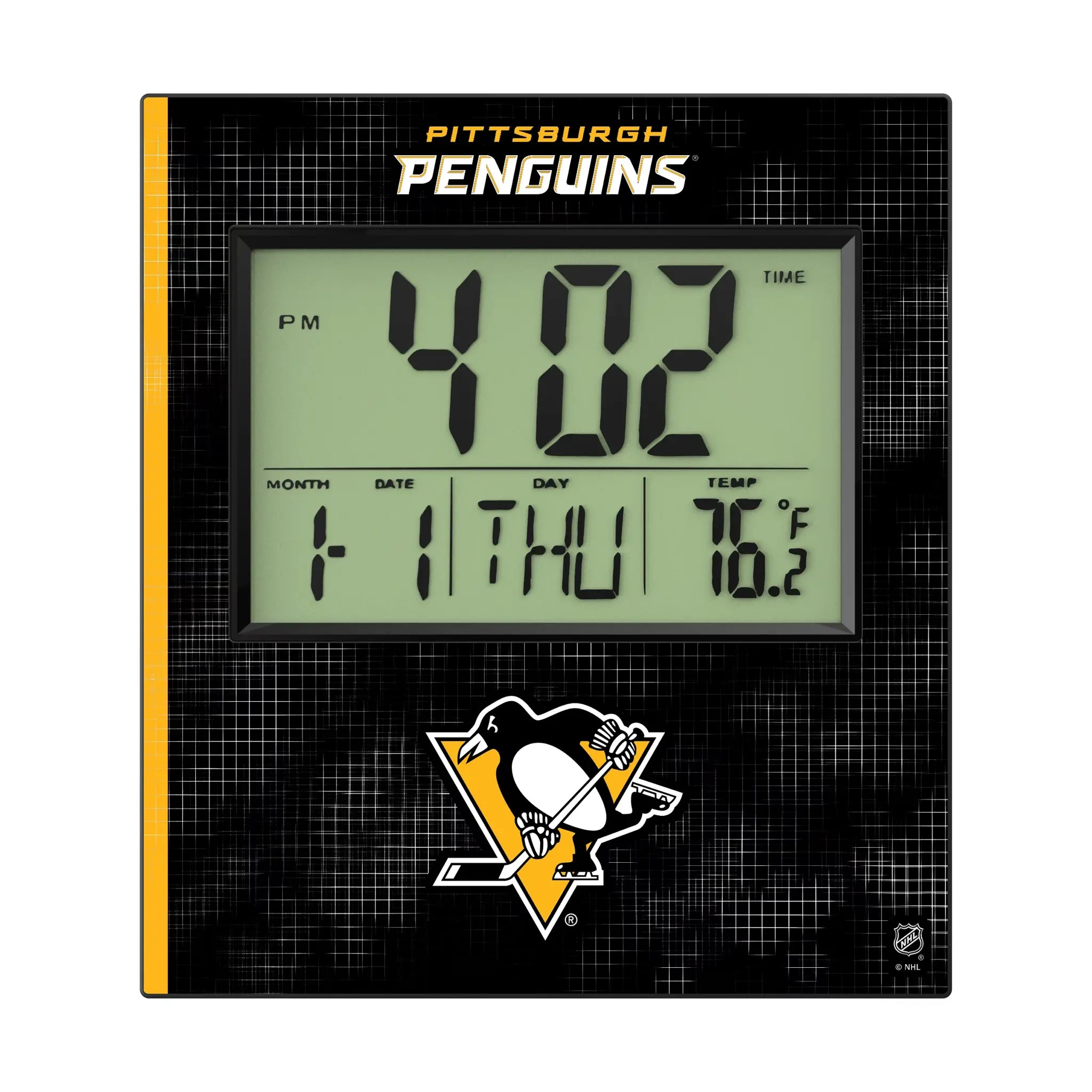 Pittsburgh Penguins Hatch Wall Clock